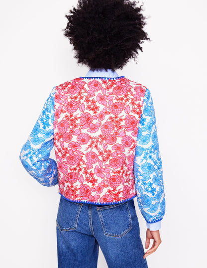 Chelsea Quilted Jacket-Blossom Cascade