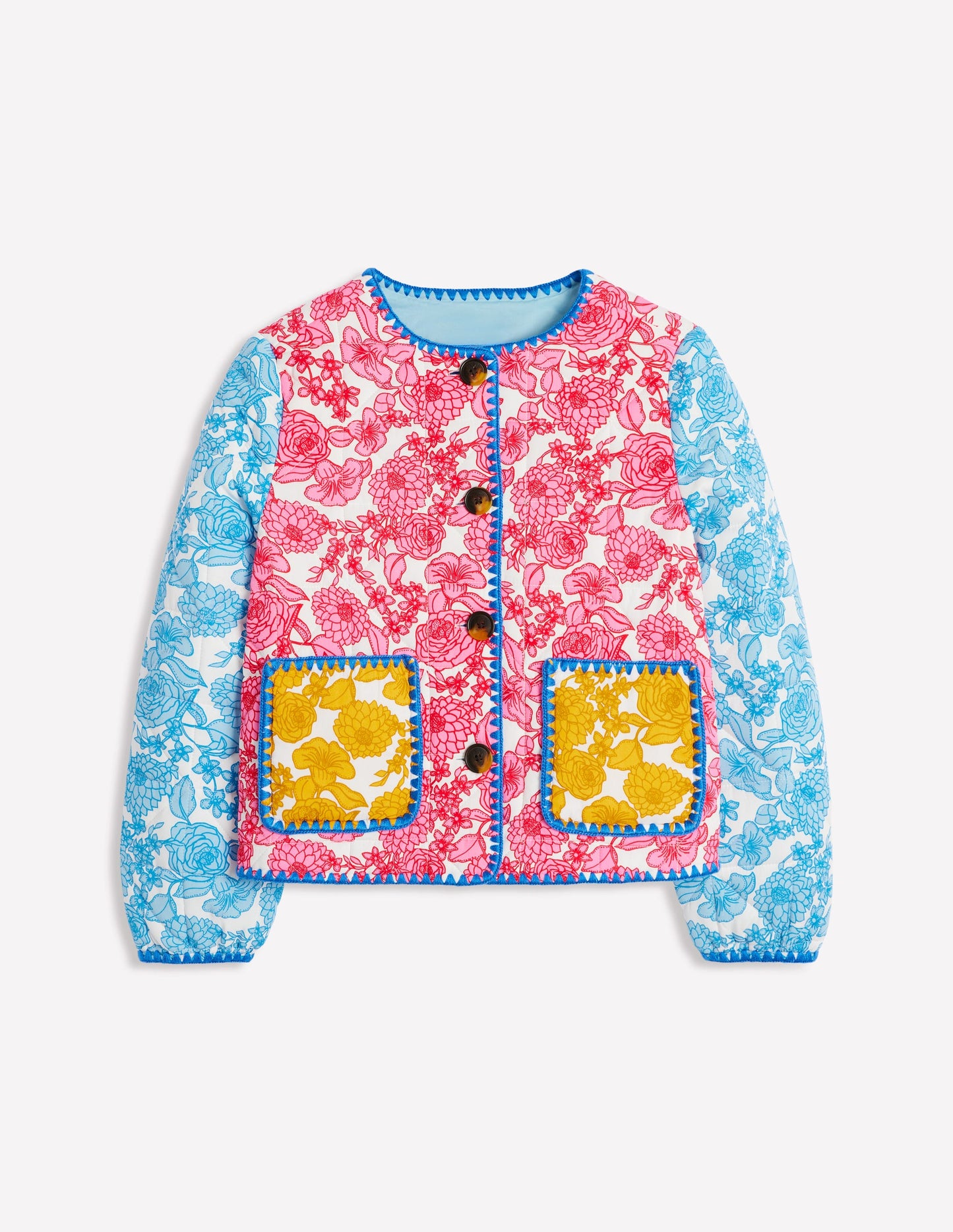 Chelsea Quilted Jacket-Blossom Cascade