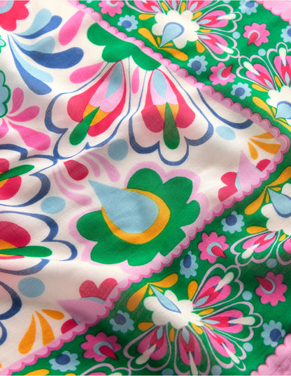 Printed Sarong Scarf-Multi, Decorative Dandelion-3