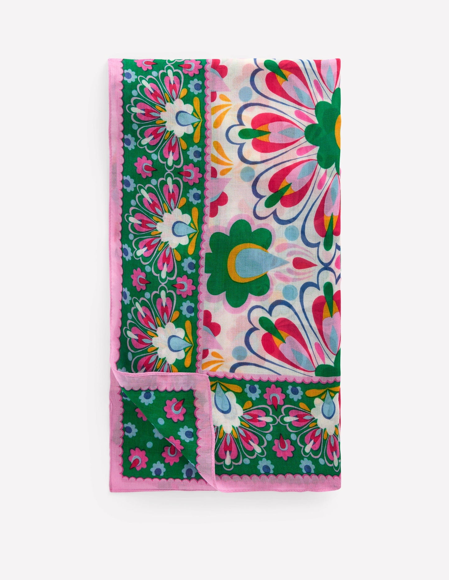 Printed Sarong Scarf-Multi, Decorative Dandelion