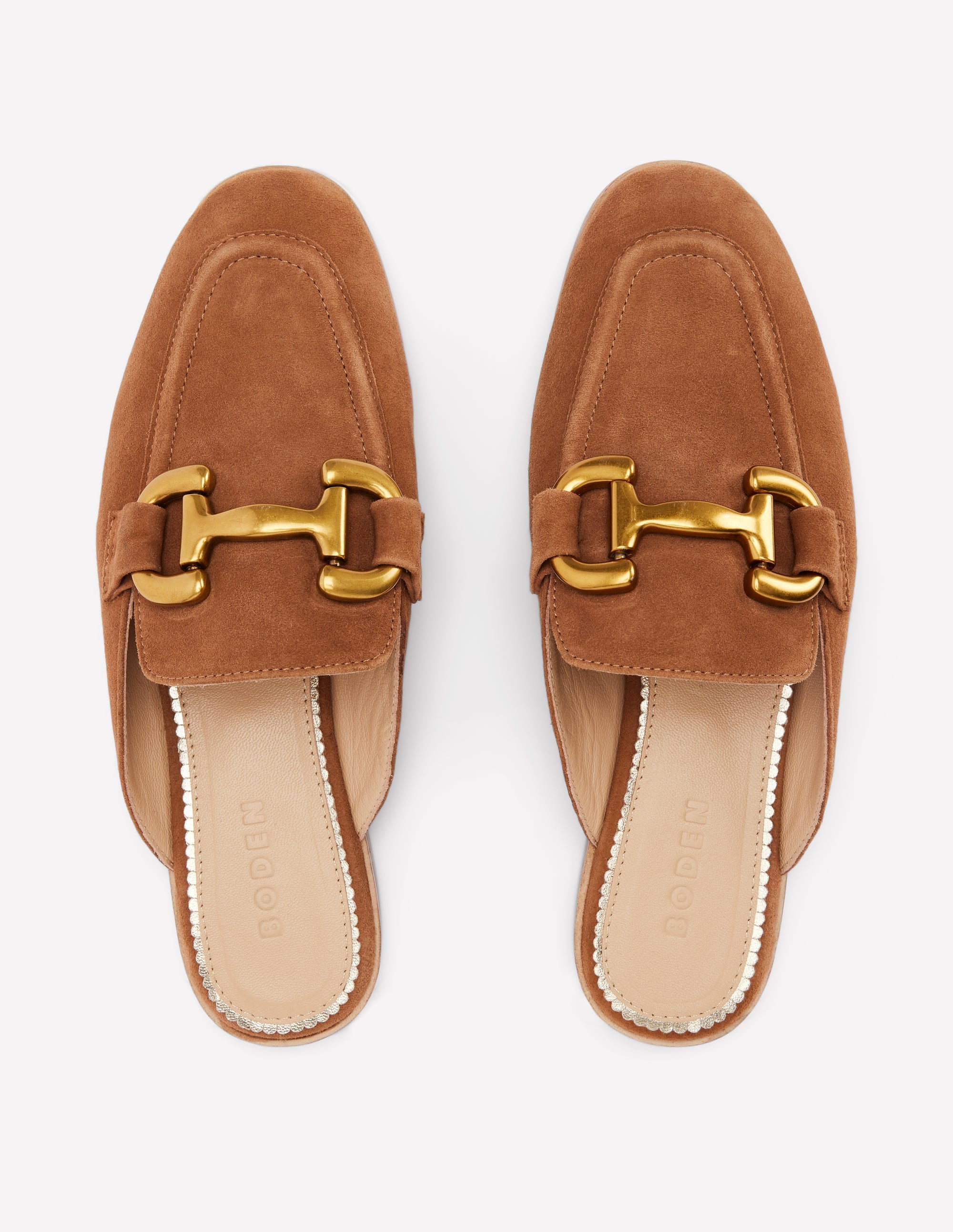 Iris Snaffle Mule Loafers-Tan - Image 6