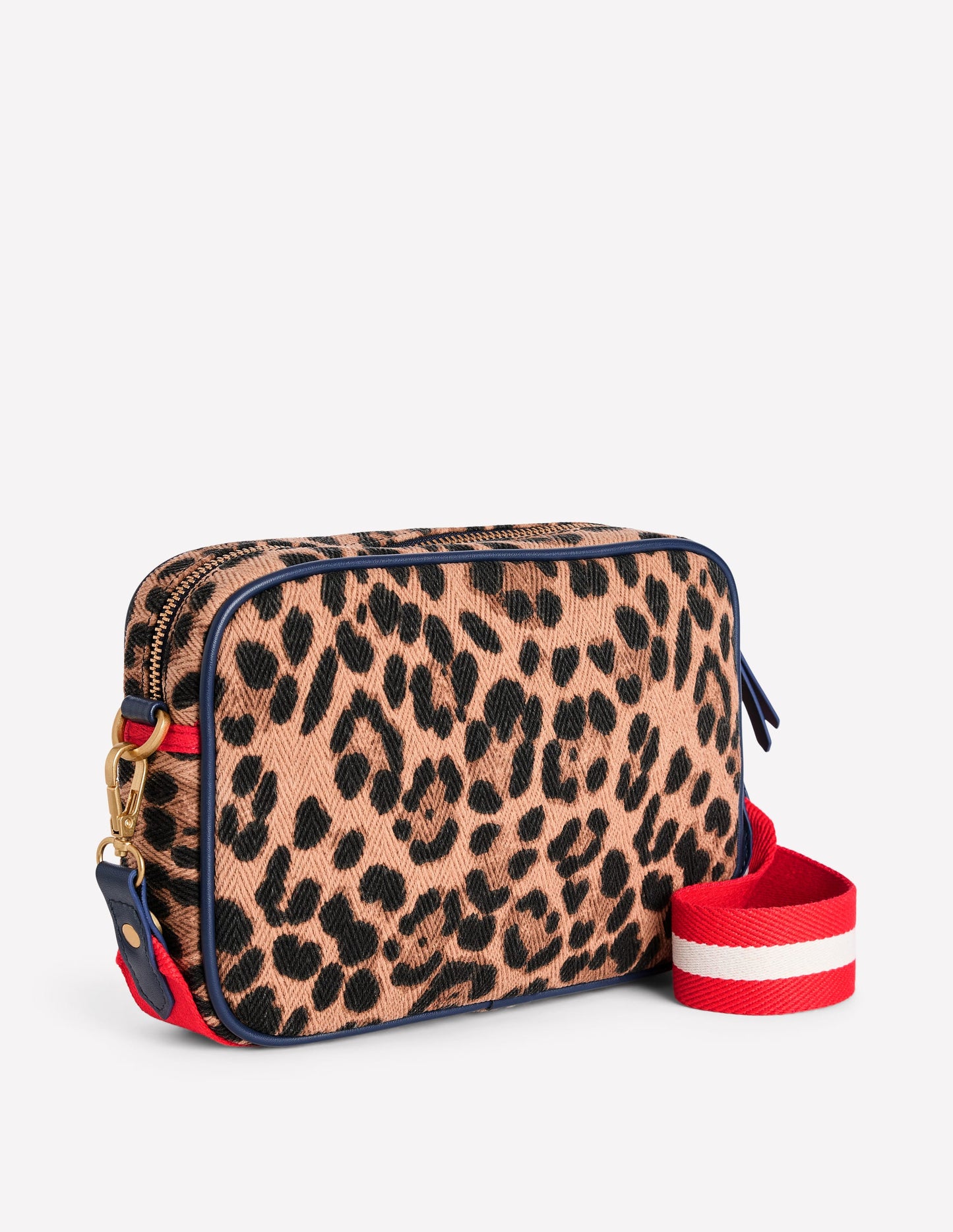 Canvas Cross-body Bag-Leopard