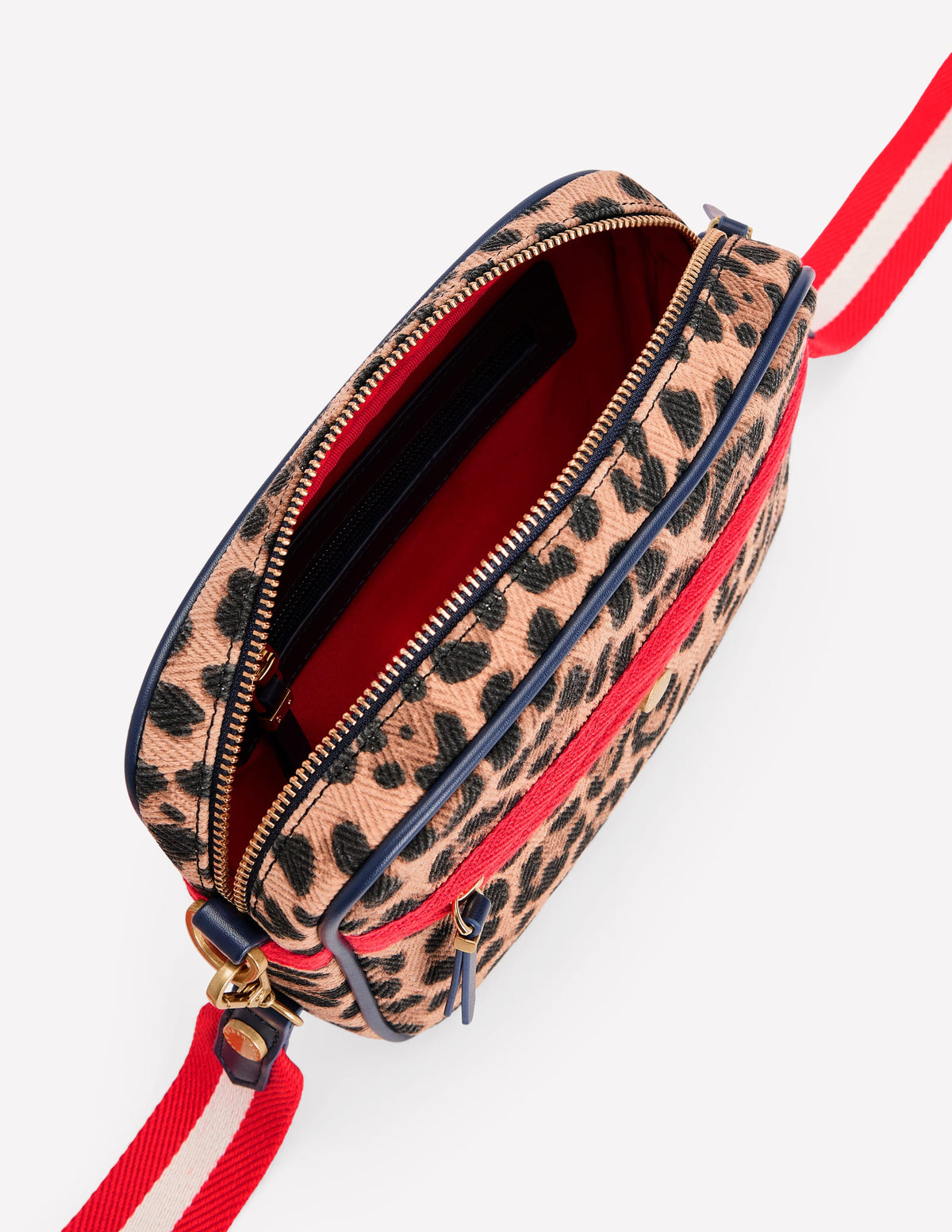 Canvas Cross-body Bag-Leopard - Image 4