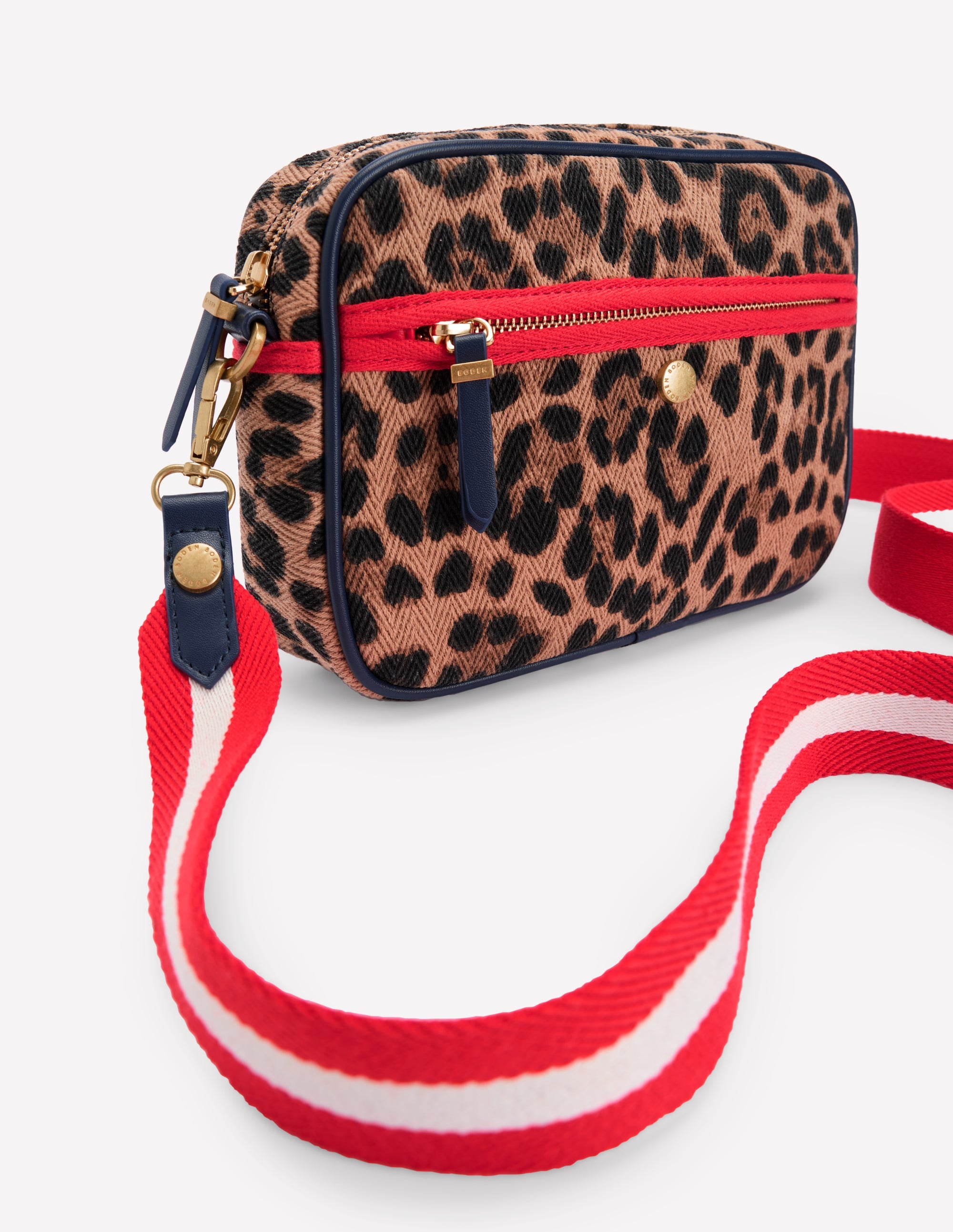 Canvas Cross-body Bag-Leopard - Image 5