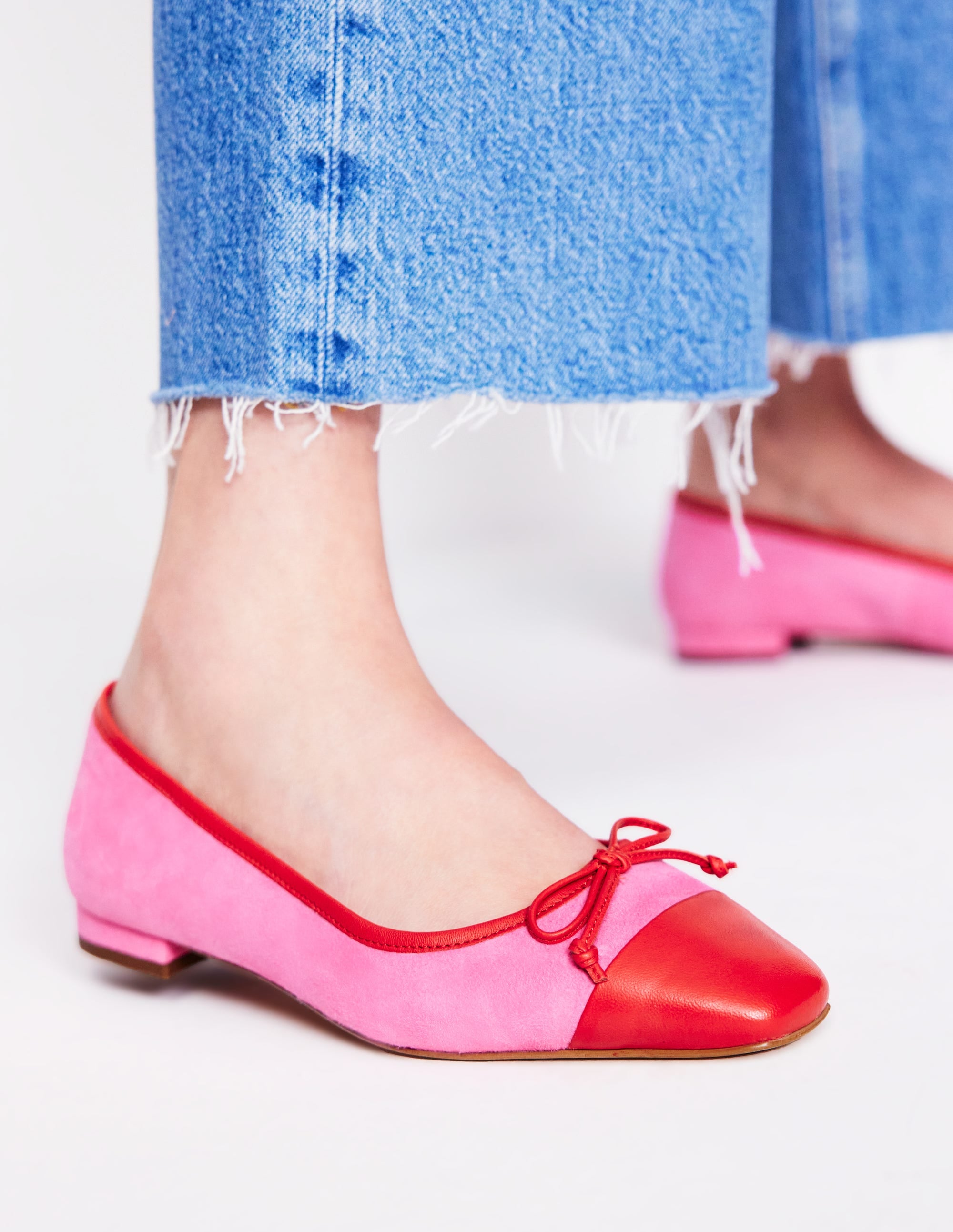 Toe Cap Ballet Flat-Festival Pink - Image 2