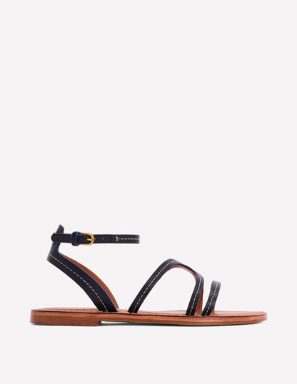 Casual Flat Sandal-Navy-1