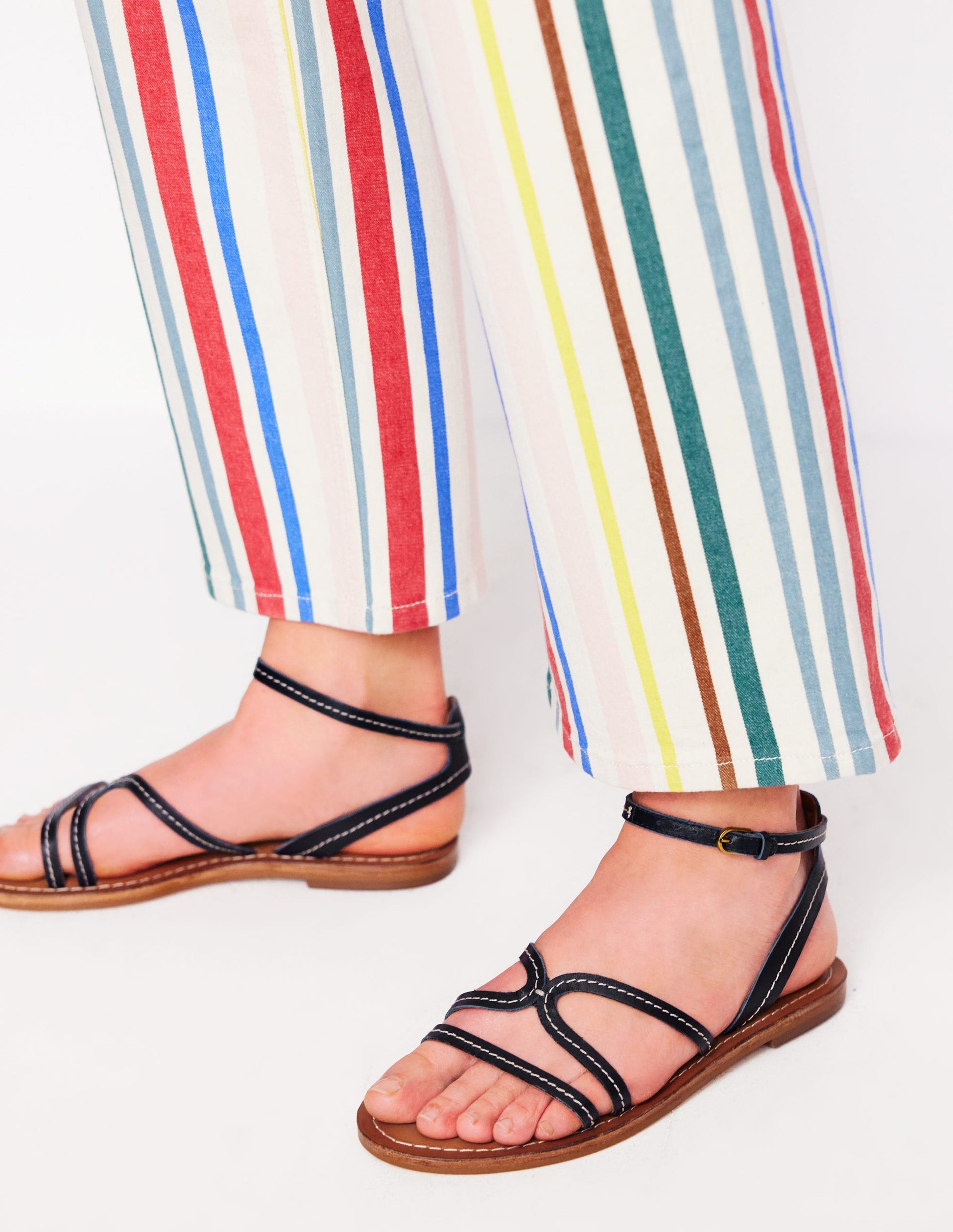 Casual Flat Sandal-Navy-2