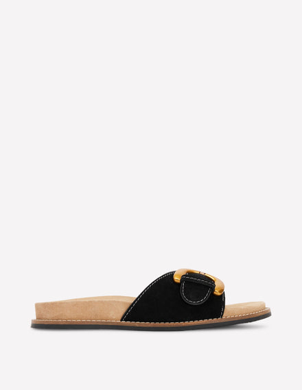 Hardware Mule Sandal-Black