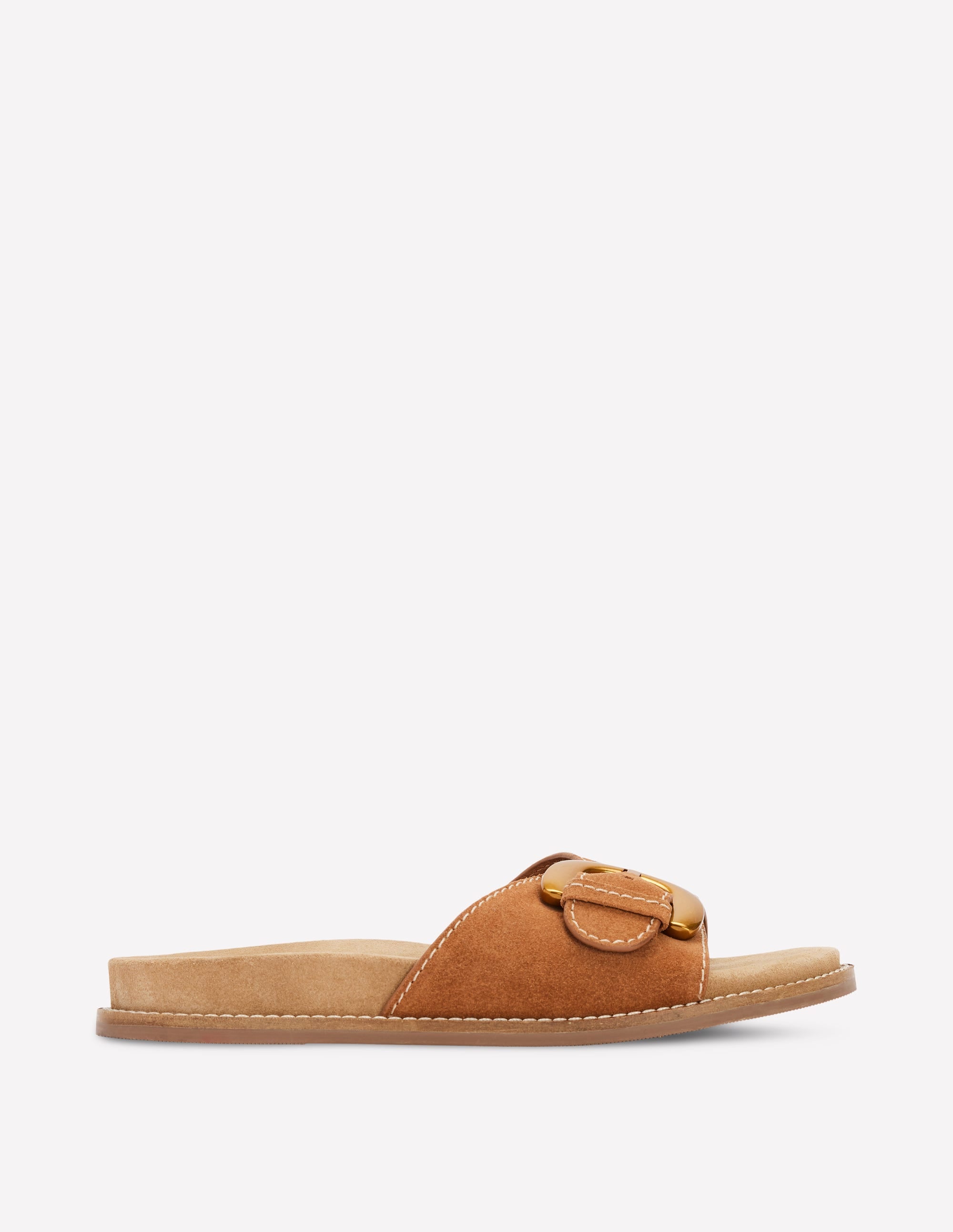 Hardware Mule Sandal-Tan - Image 1