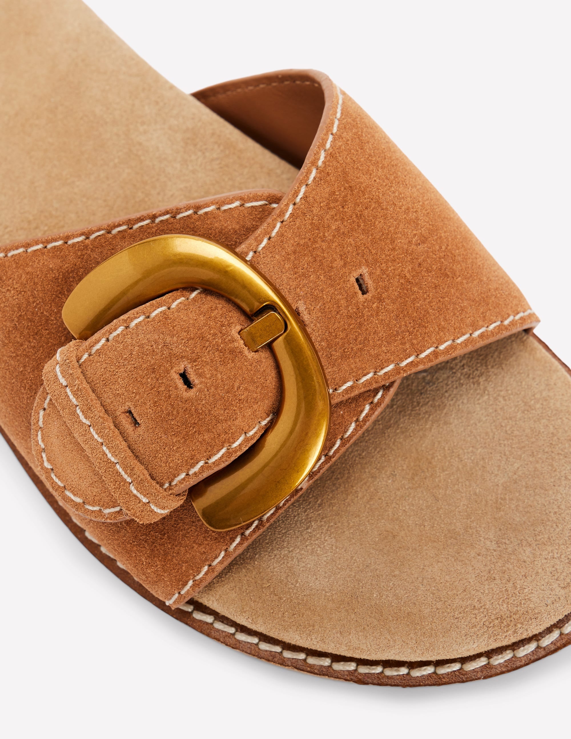 Hardware Mule Sandal-Tan - Image 4