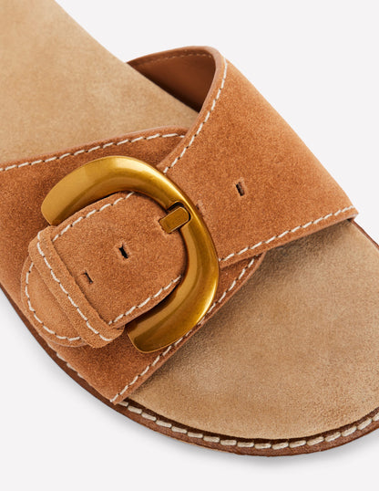 Hardware Mule Sandal-Tan