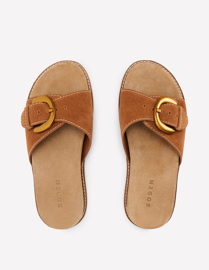 Hardware Mule Sandal-Tan