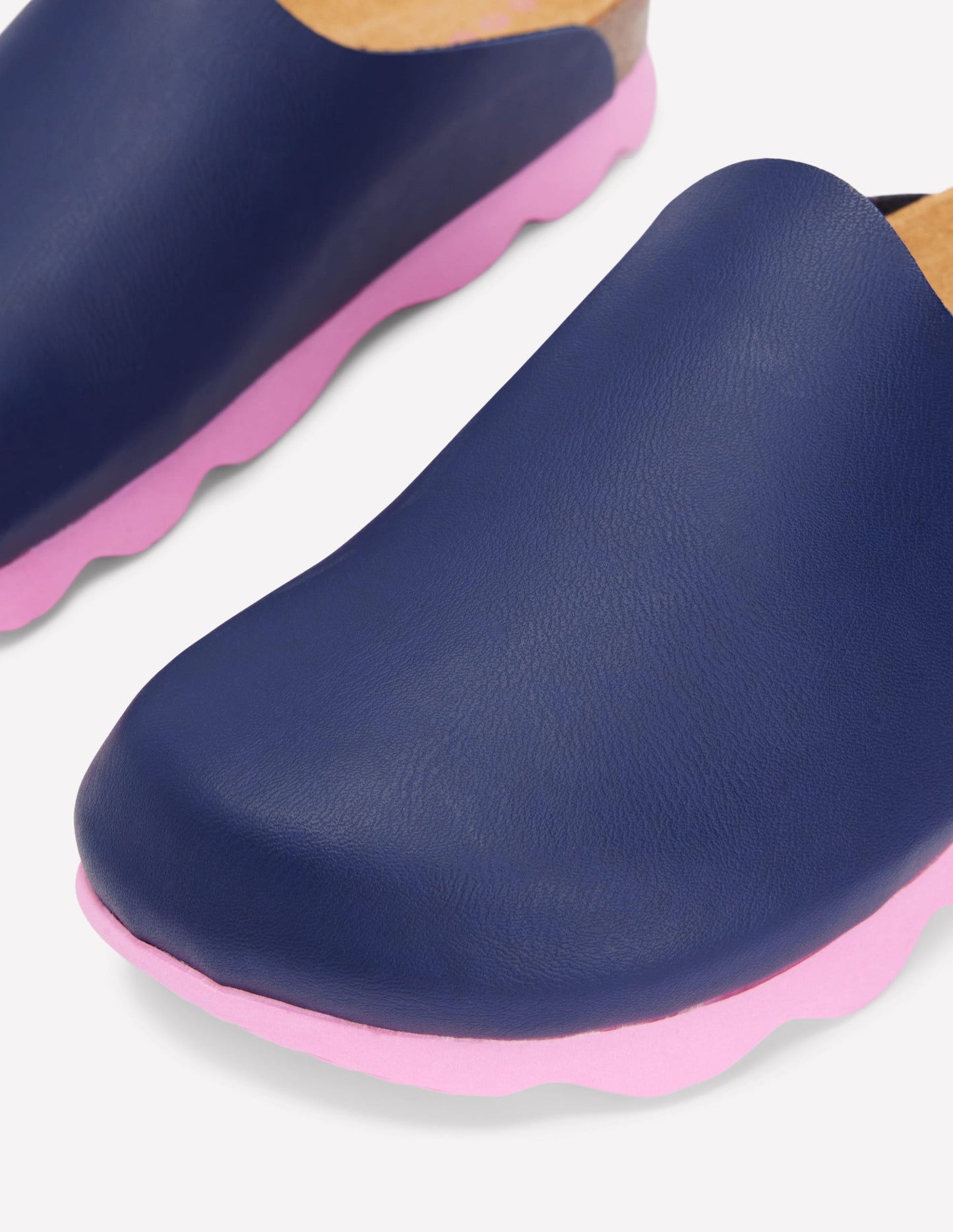 Lyla Colour Block Clogs-Navy/Soft Pink