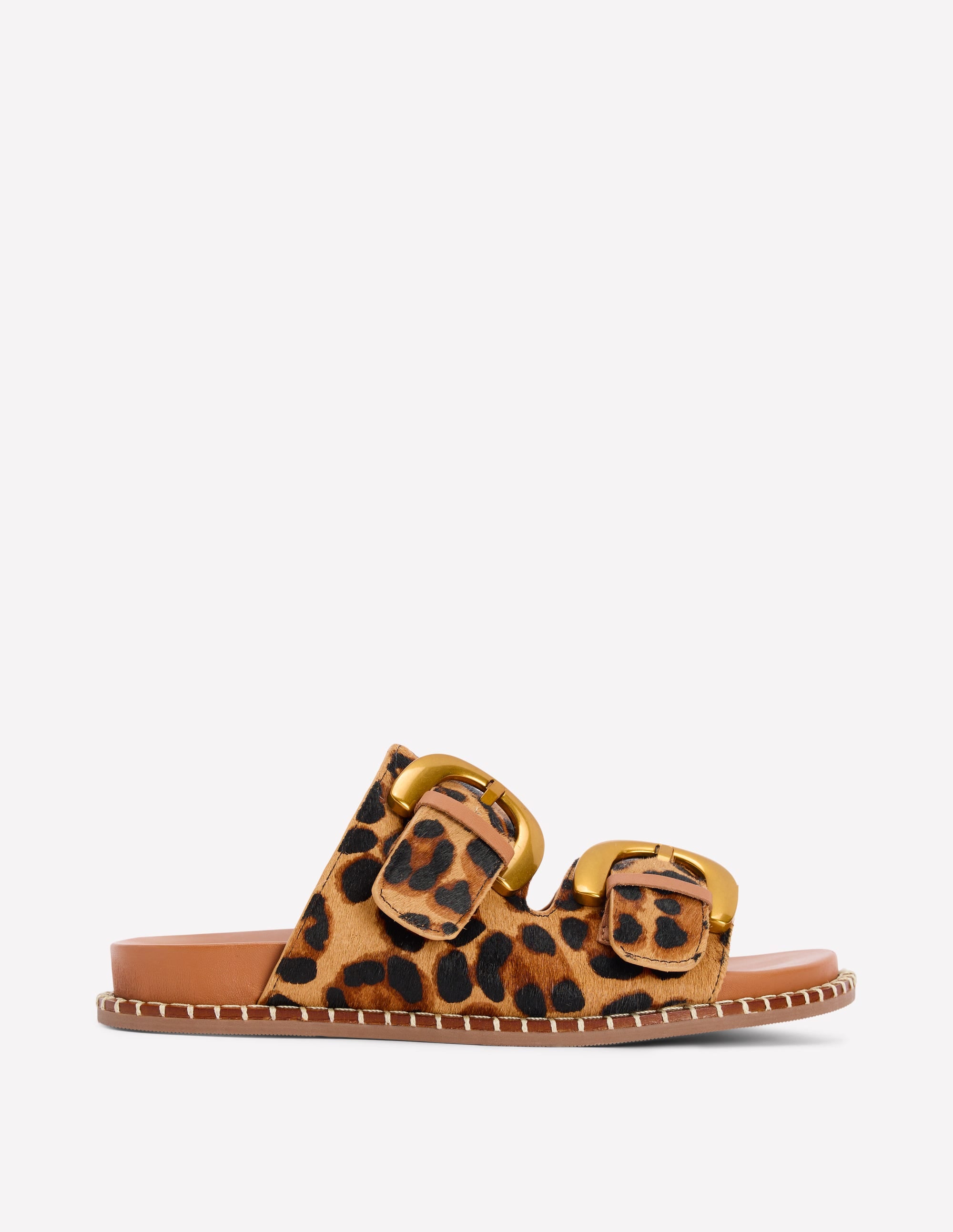 Alberta Footbed Sandals-Leopard - Image 1