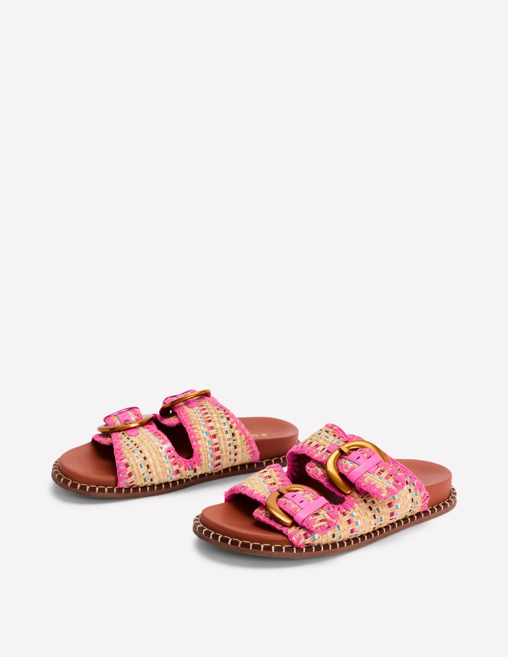 Alberta Footbed Sandals-Natural/Multi - Image 3