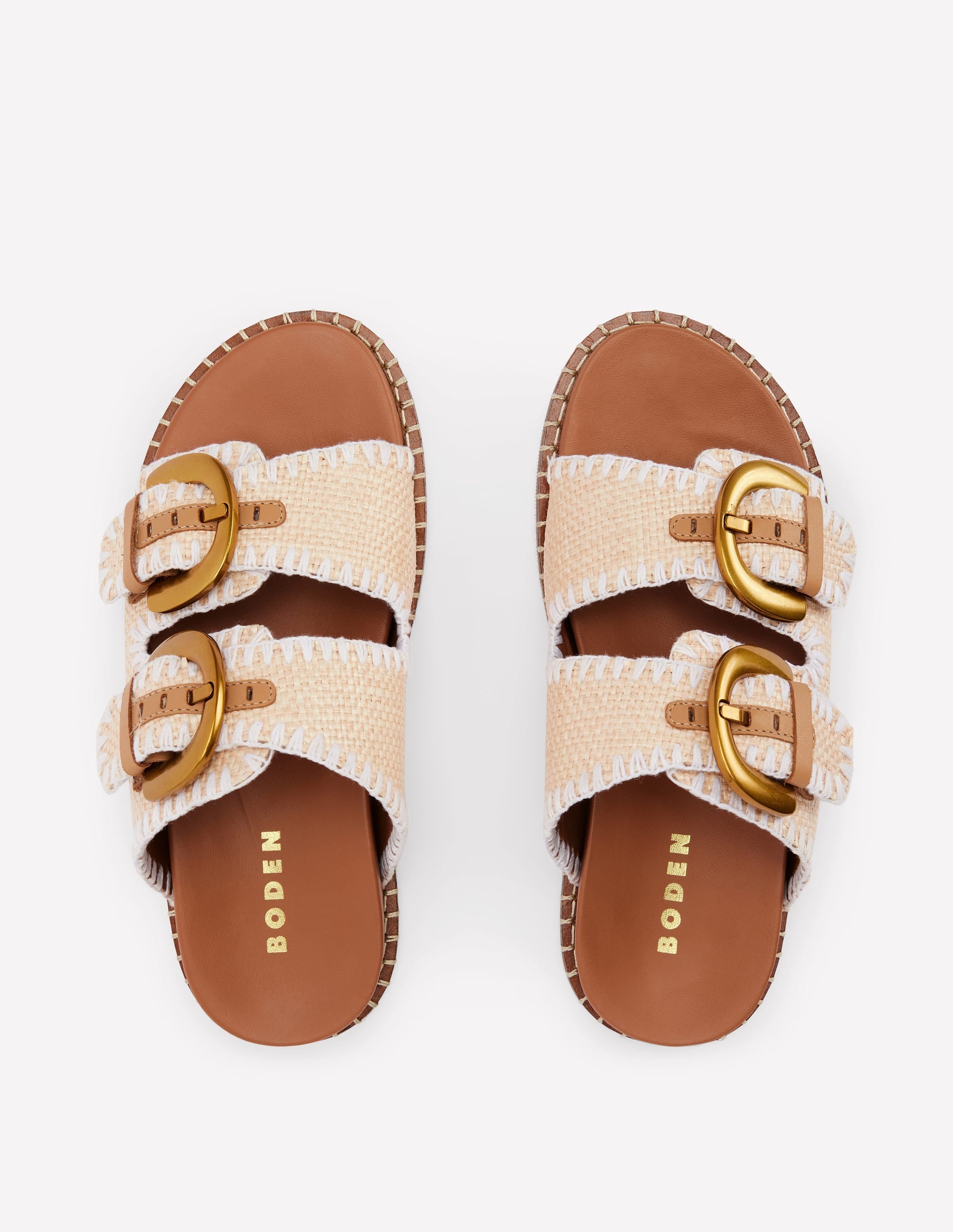 Alberta Footbed Sandals-Natural - Image 4
