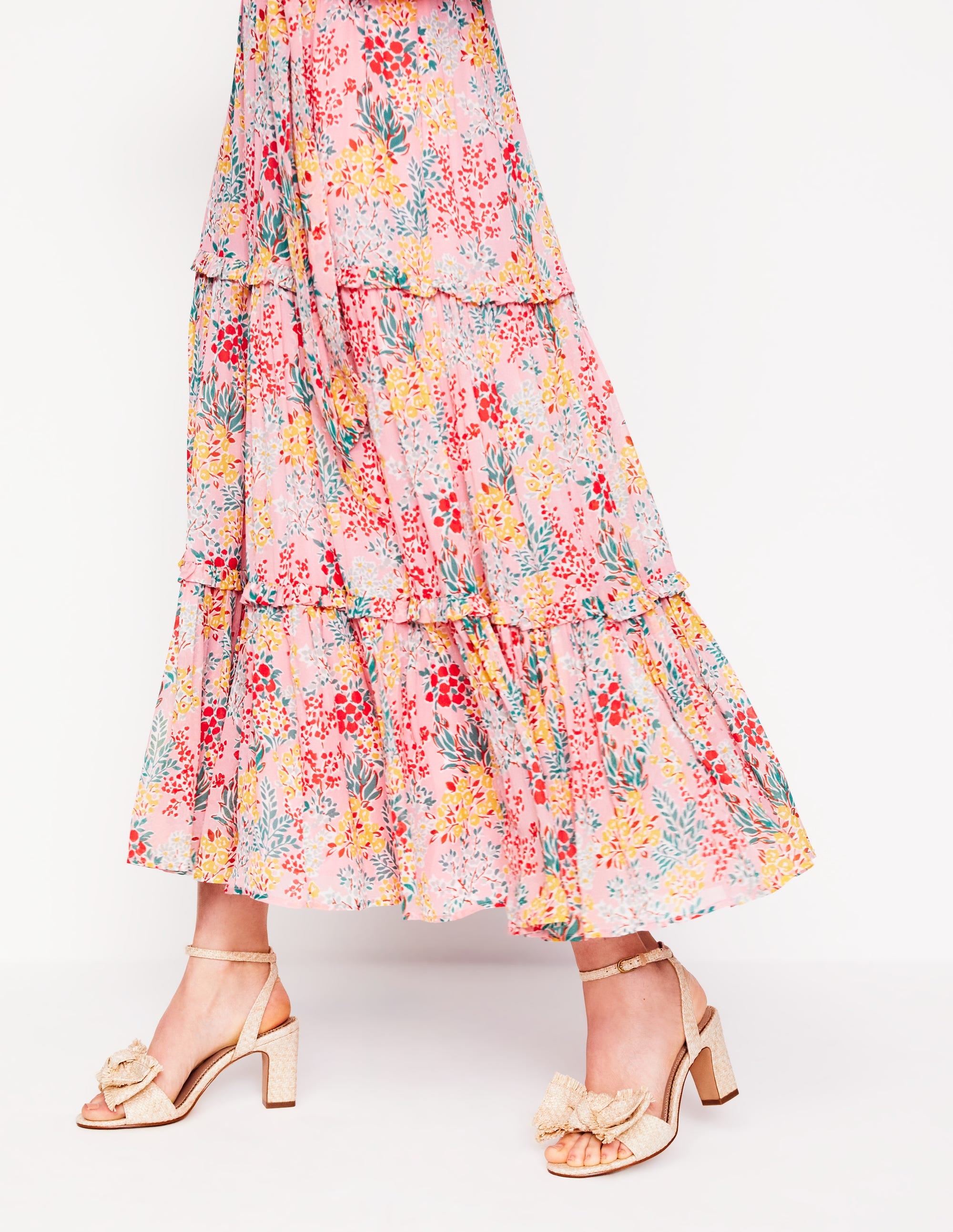 Bow Heeled Sandals-Natural - Image 2