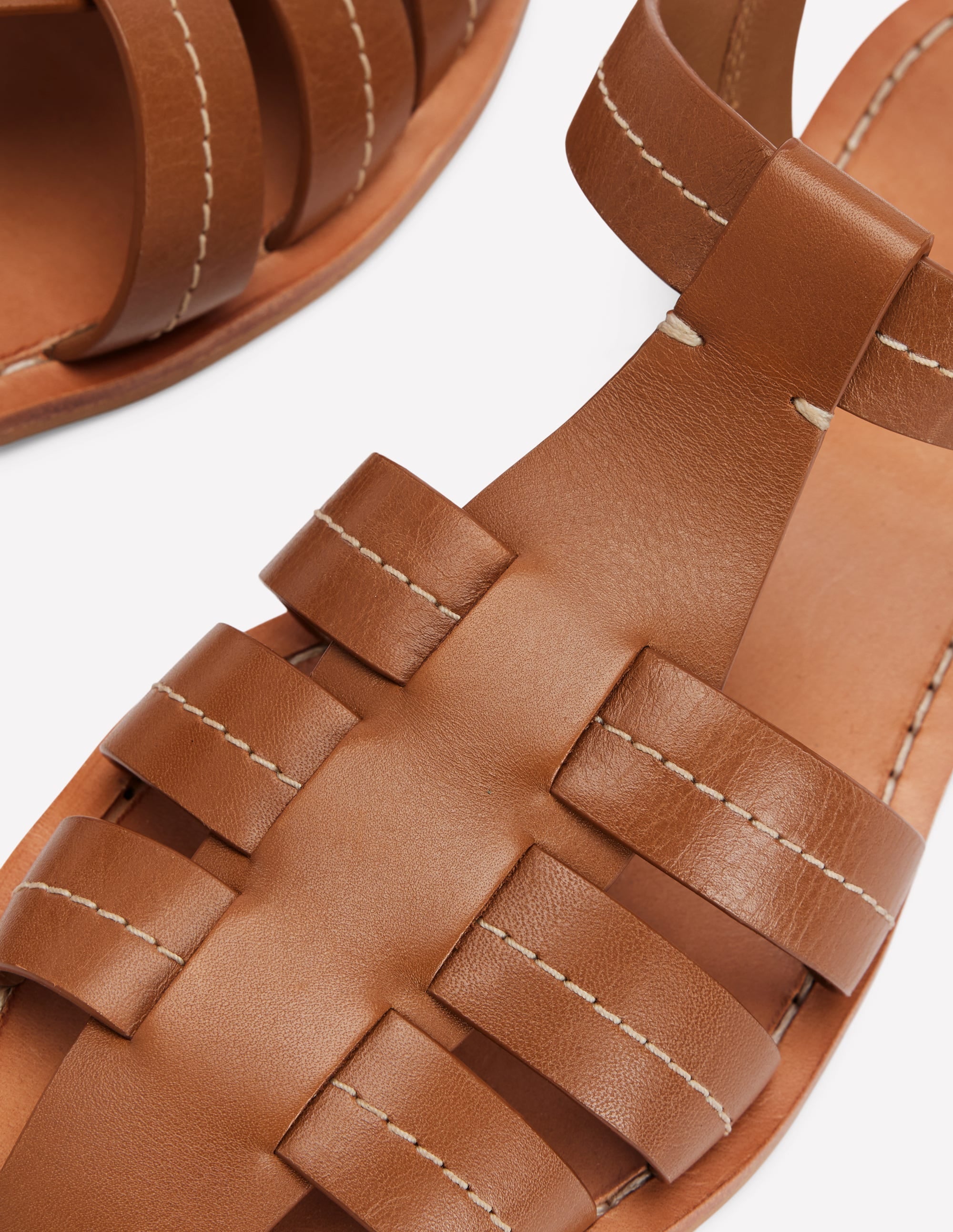Fisherman Flat Sandals-Tan - Image 4