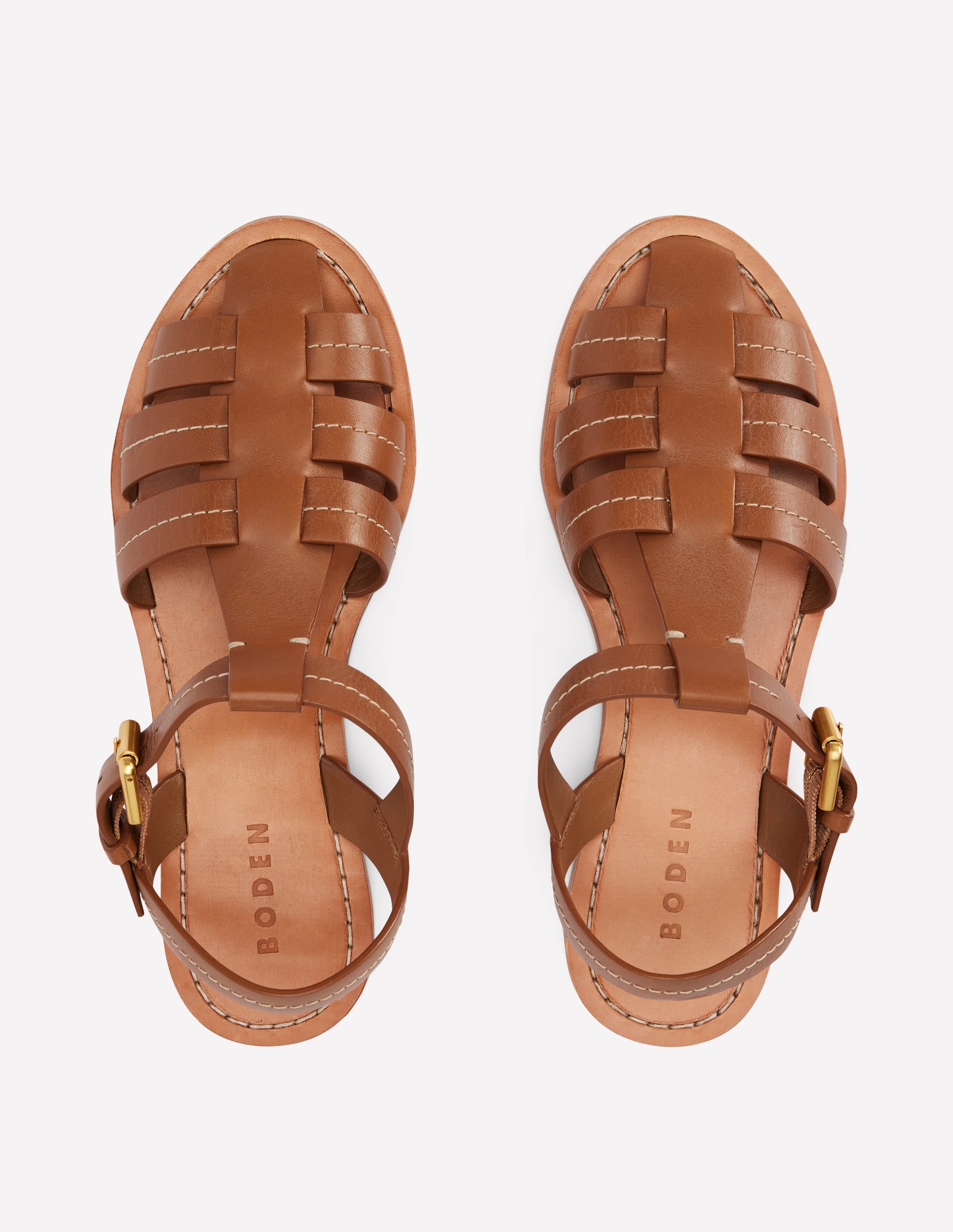 Fisherman Flat Sandals-Tan - Image 5