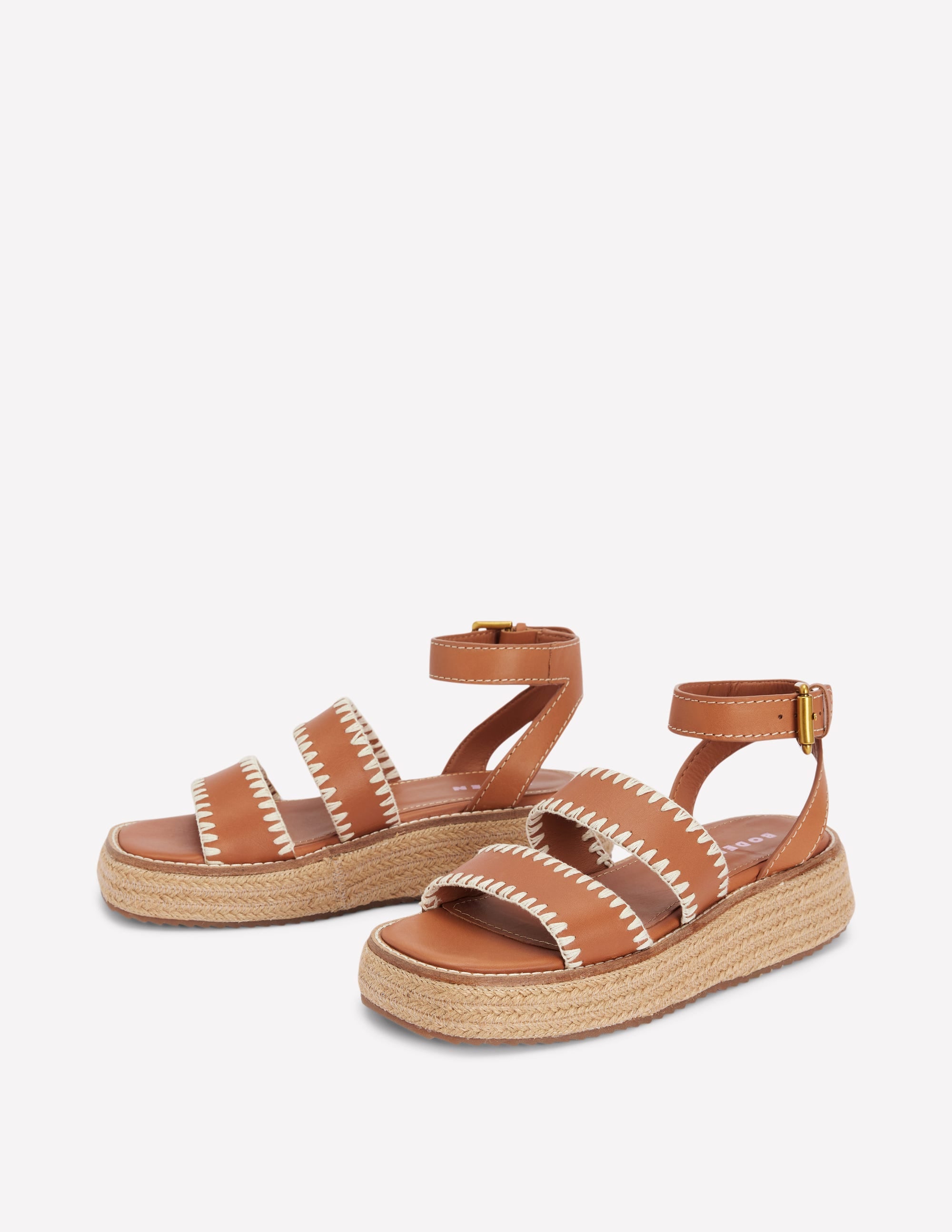 Chunky Flatform Sandals-Tan - Image 3