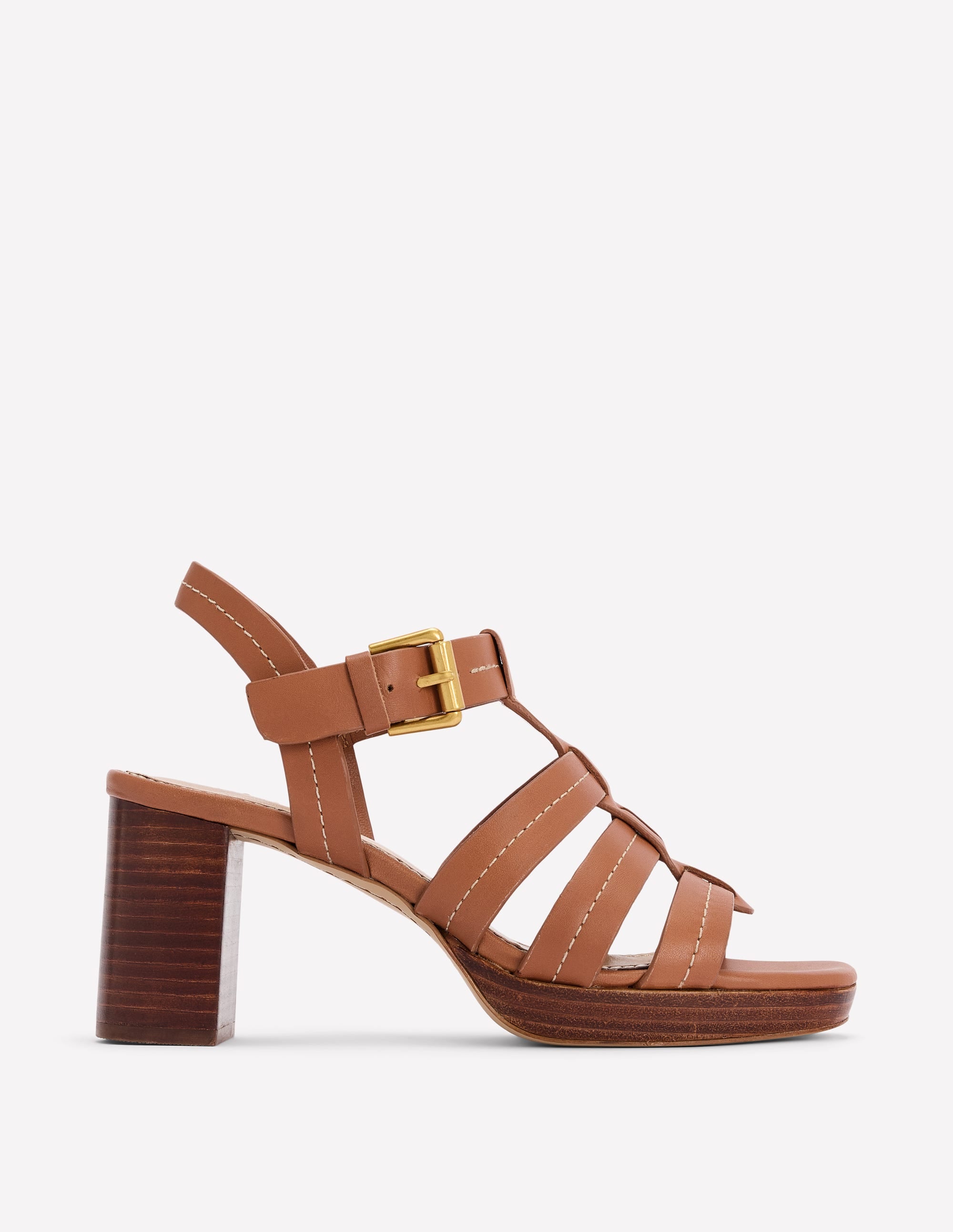 Platform Fisherman Sandal-Tan - Image 1
