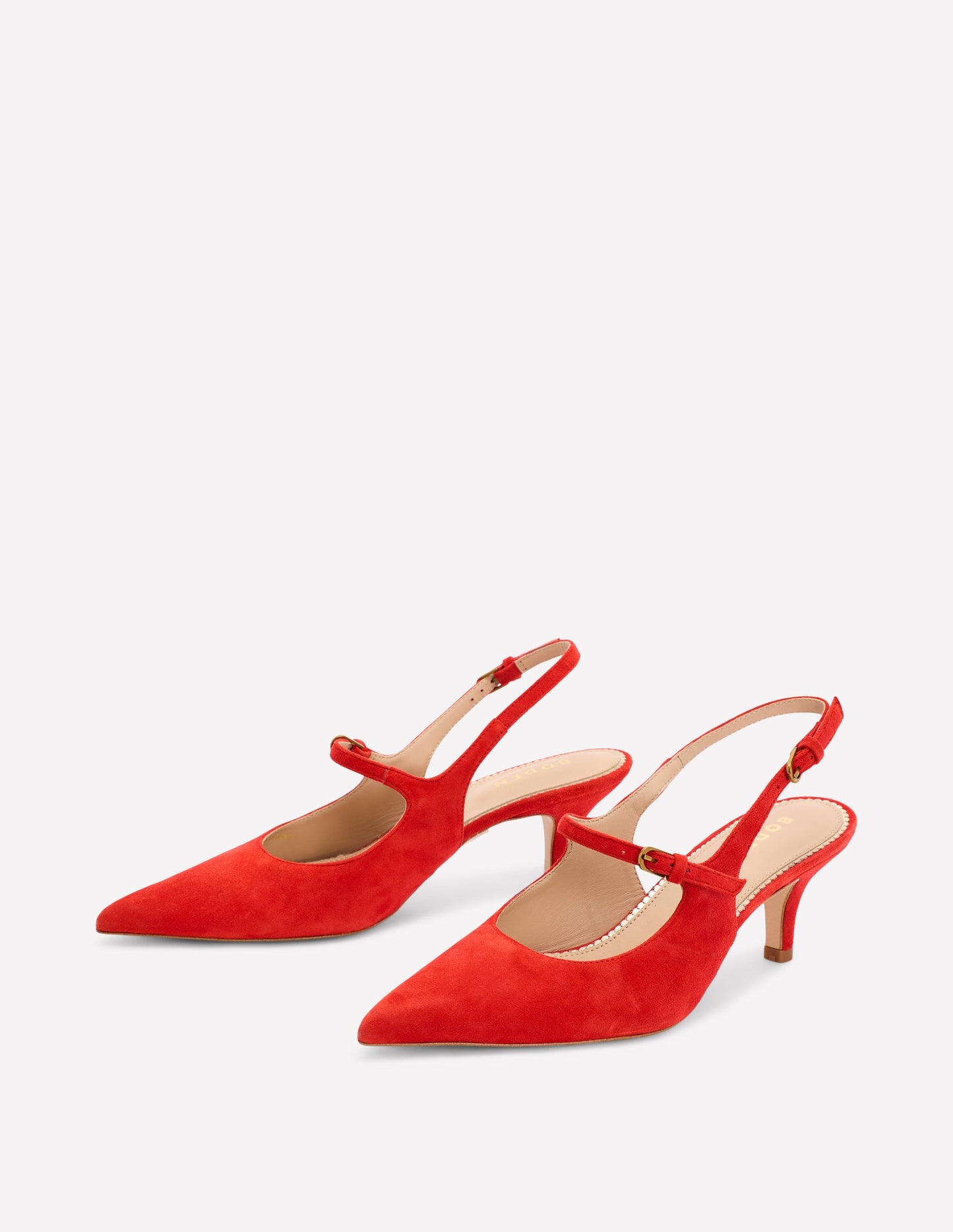 Mary Jane Slingback Heel-Post Box Red