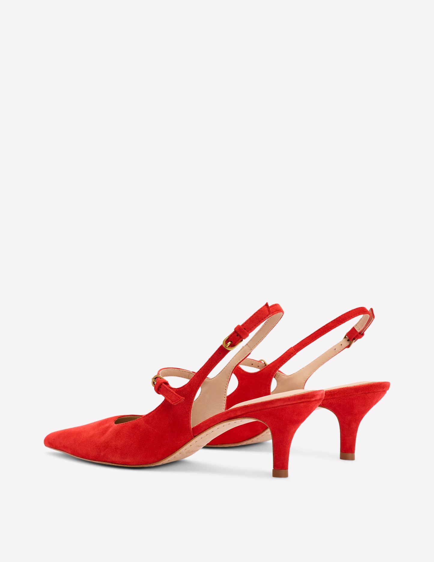 Mary Jane Slingback Heel-Post Box Red