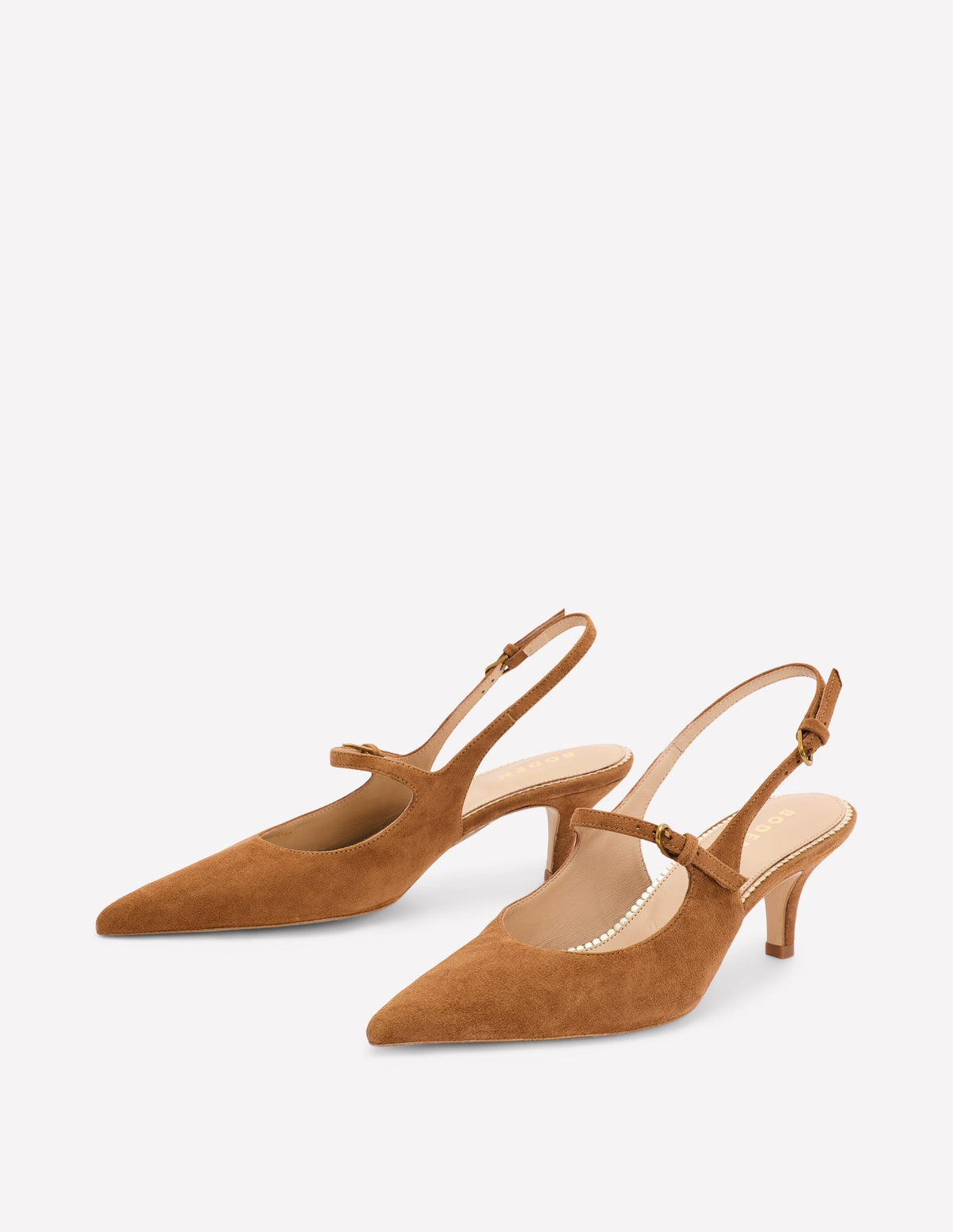 Mary Jane Slingback Heel-Tan - Image 2