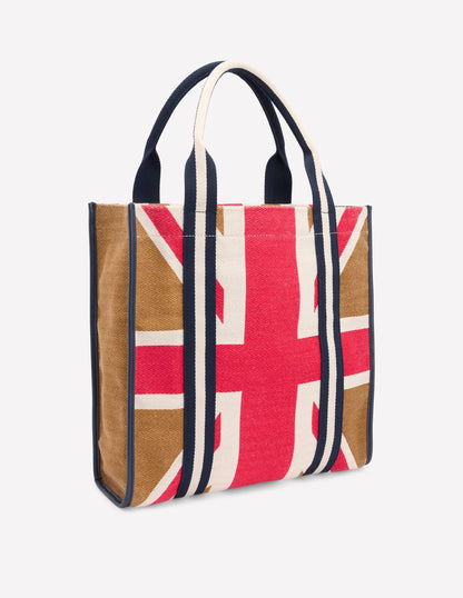 Canvas Tote Bag-Neutral Union Jack