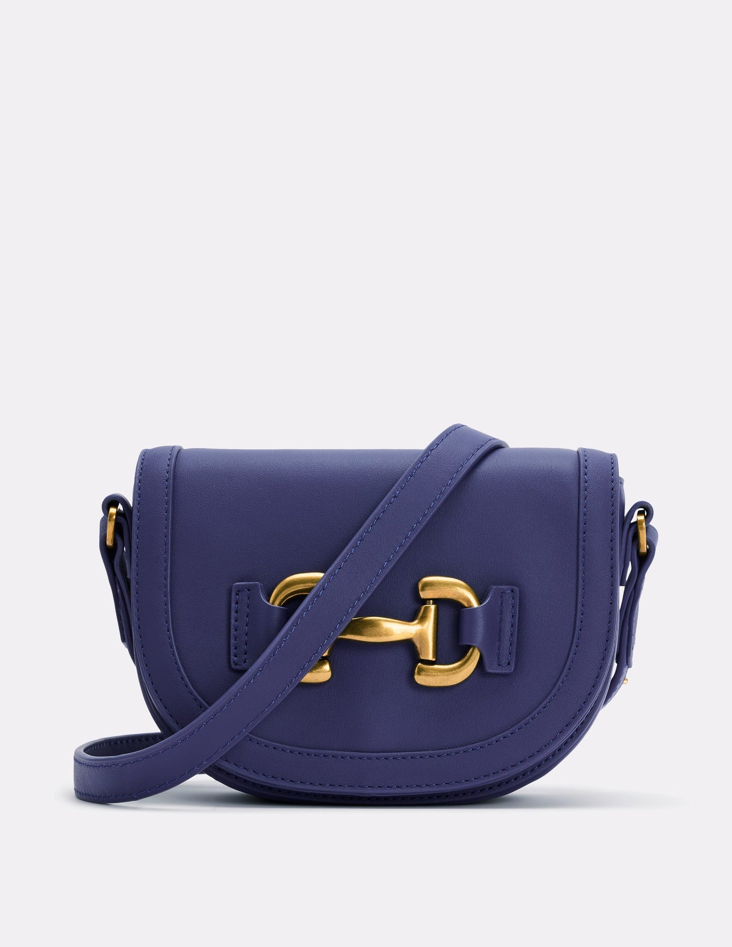 Iris Snaffle Mini Satchel-Navy