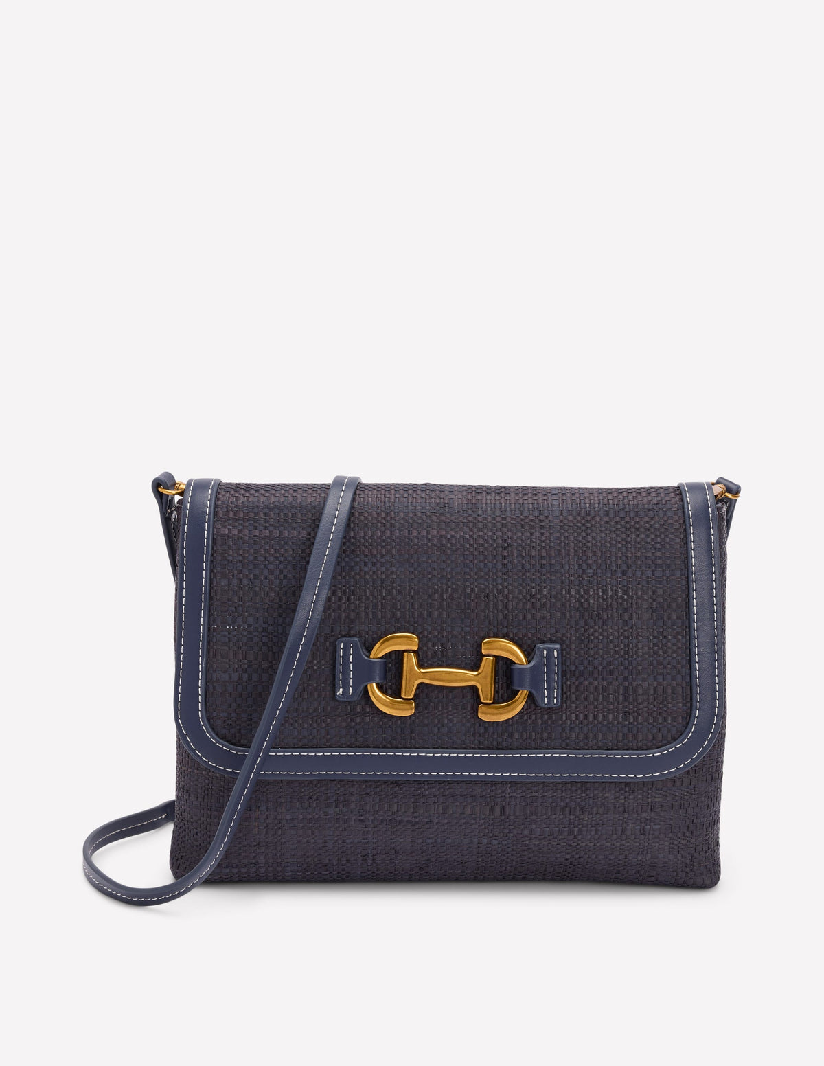 Snaffle Clutch Bag-Navy - Image 1