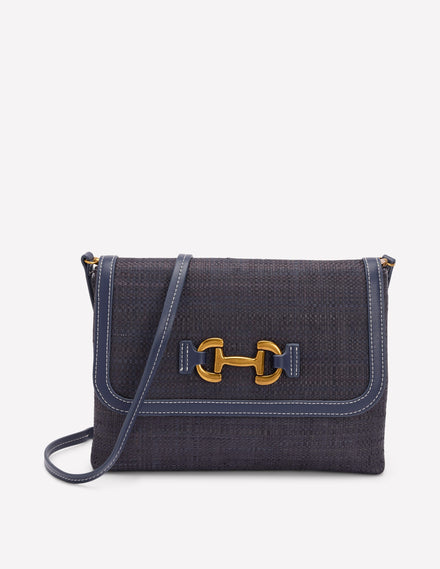 Snaffle Clutch Bag-Navy