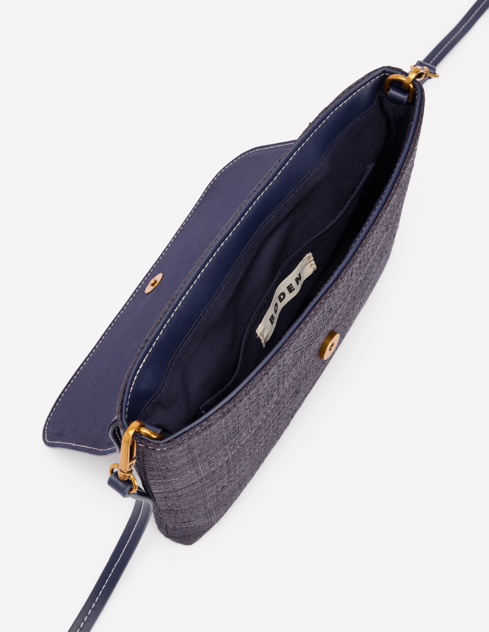 Snaffle Clutch Bag-Navy - Image 4