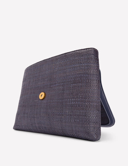 Snaffle Clutch Bag-Navy