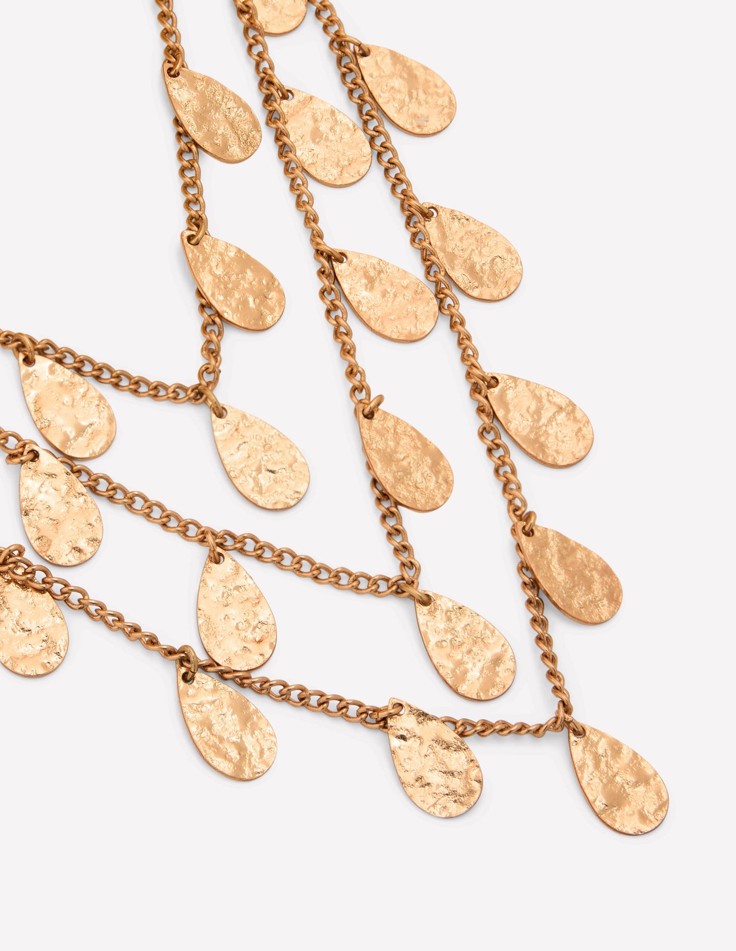 Teardrop Layered Necklace-Gold