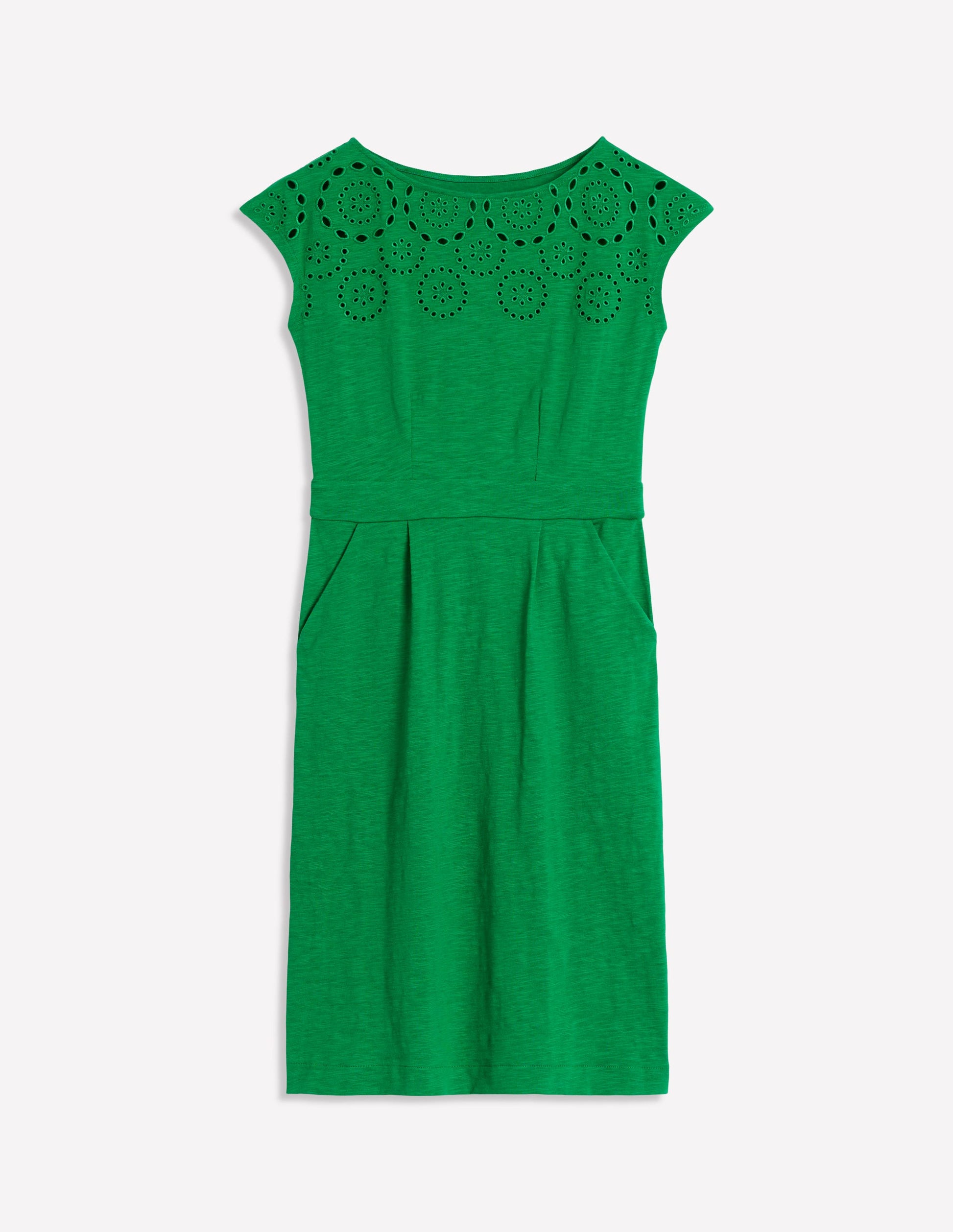 Florrie Broderie Dress-Rich Emerald-5