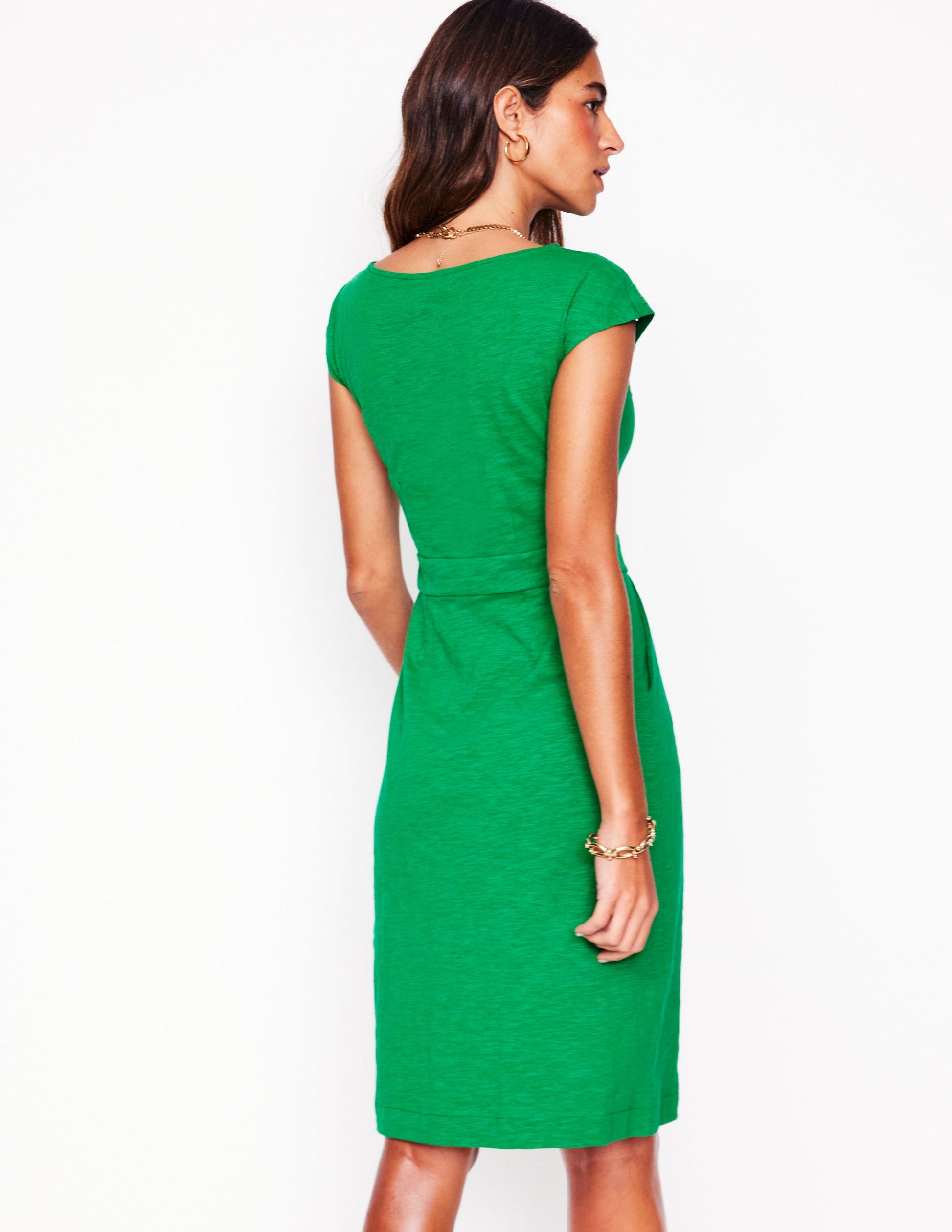 Florrie Broderie Dress-Rich Emerald-3