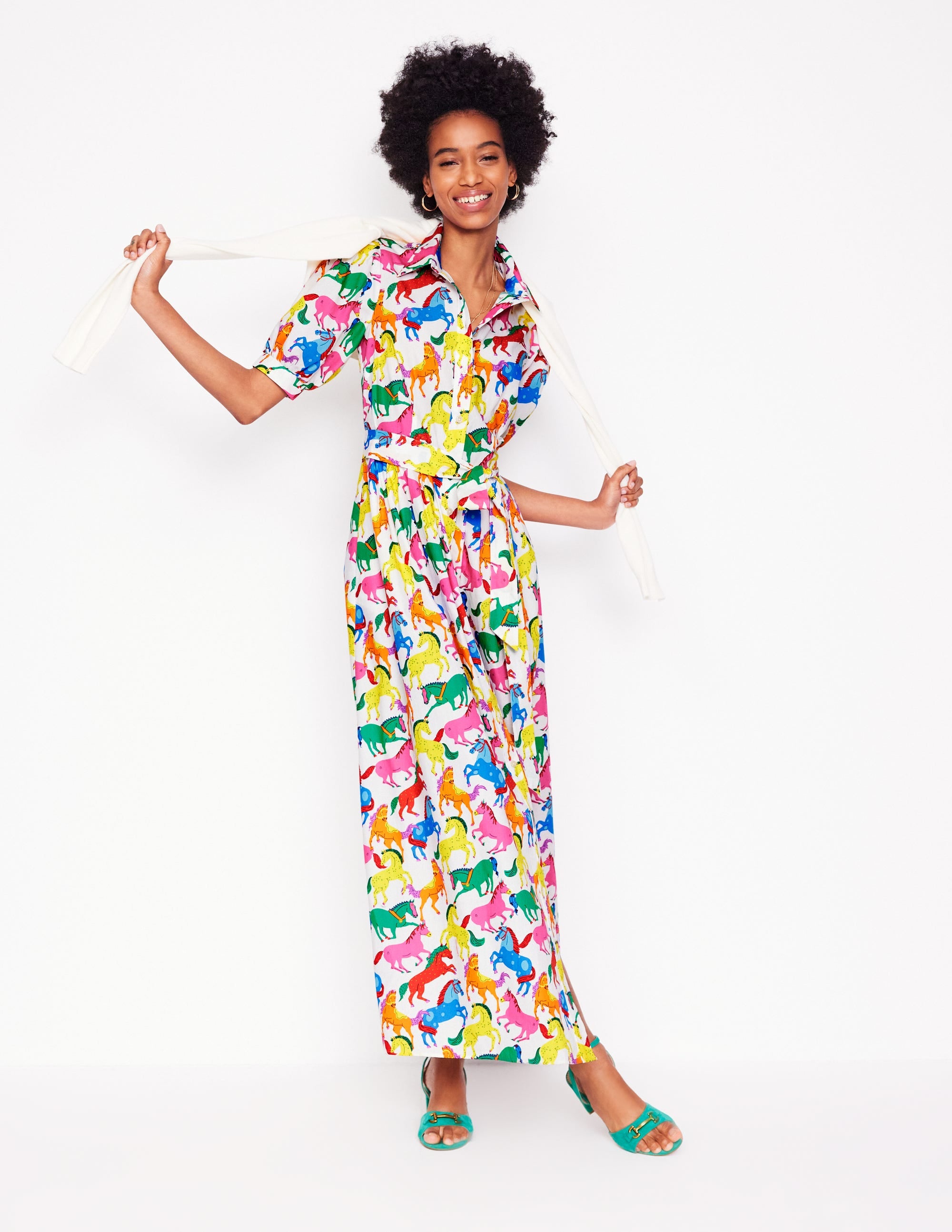Alexa Maxi Shirt Dress-Multi, Pony Club - Image 1