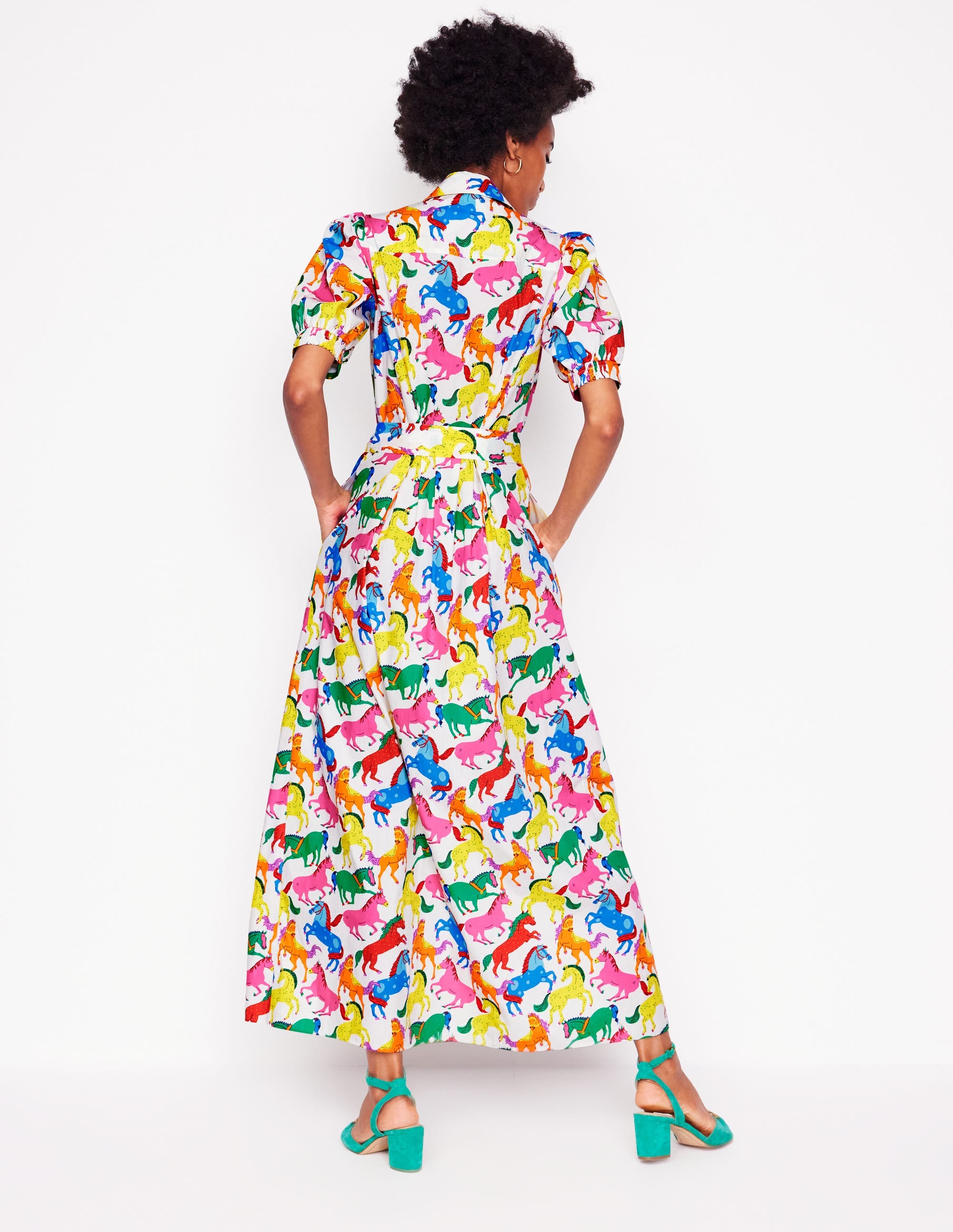 Alexa Maxi Shirt Dress-Multi, Pony Club - Image 4