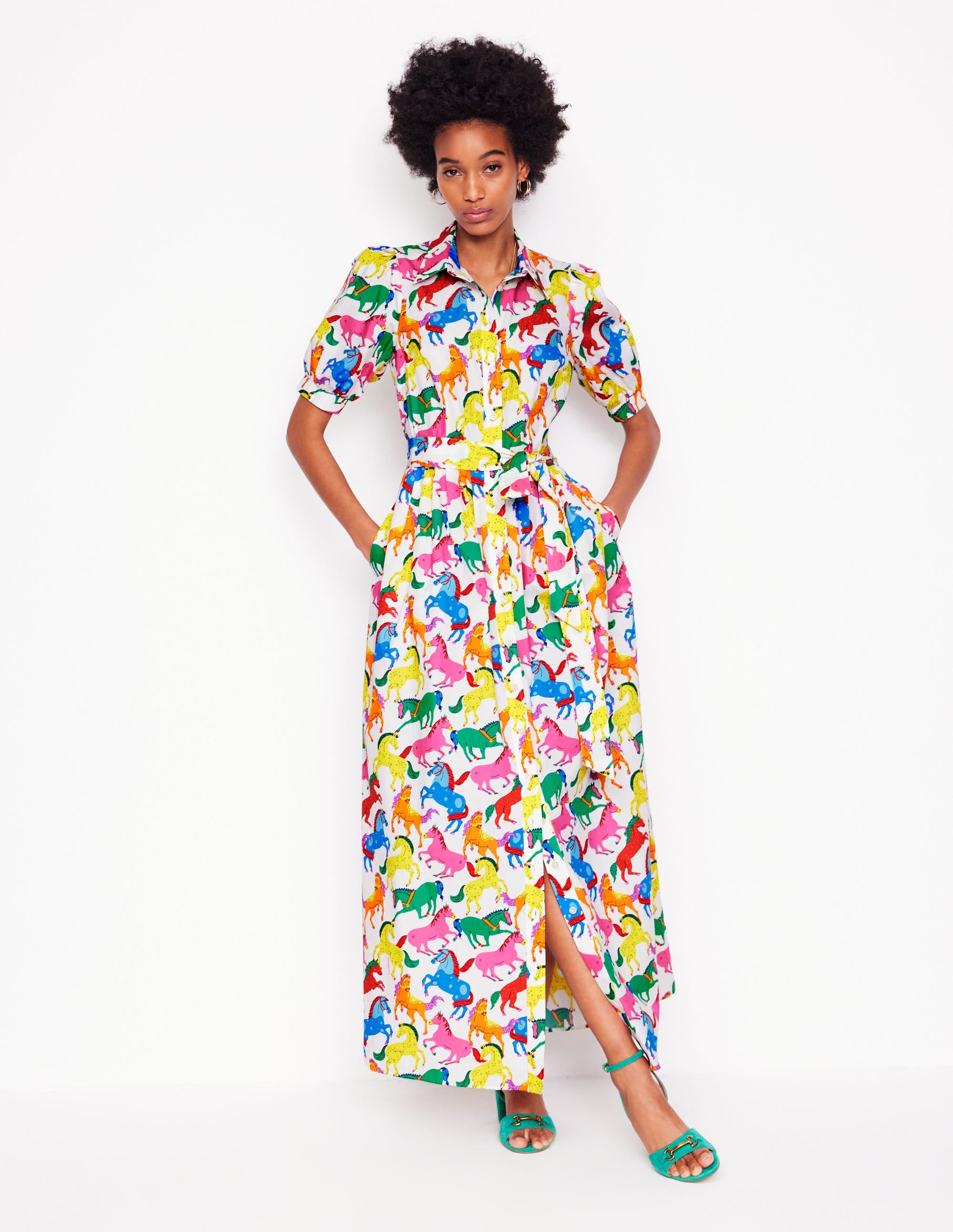 Alexa Maxi Shirt Dress-Multi, Pony Club - Image 5