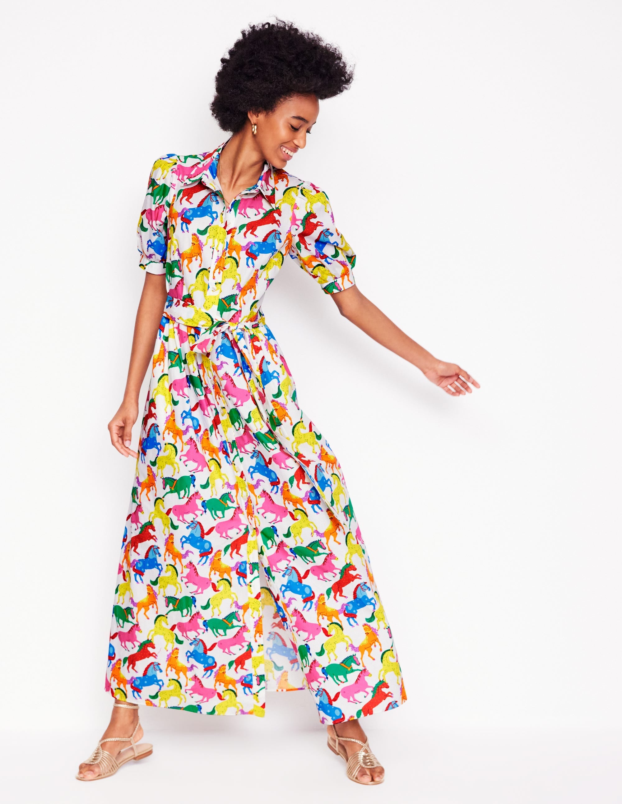 Alexa Maxi Shirt Dress-Multi, Pony Club - Image 6
