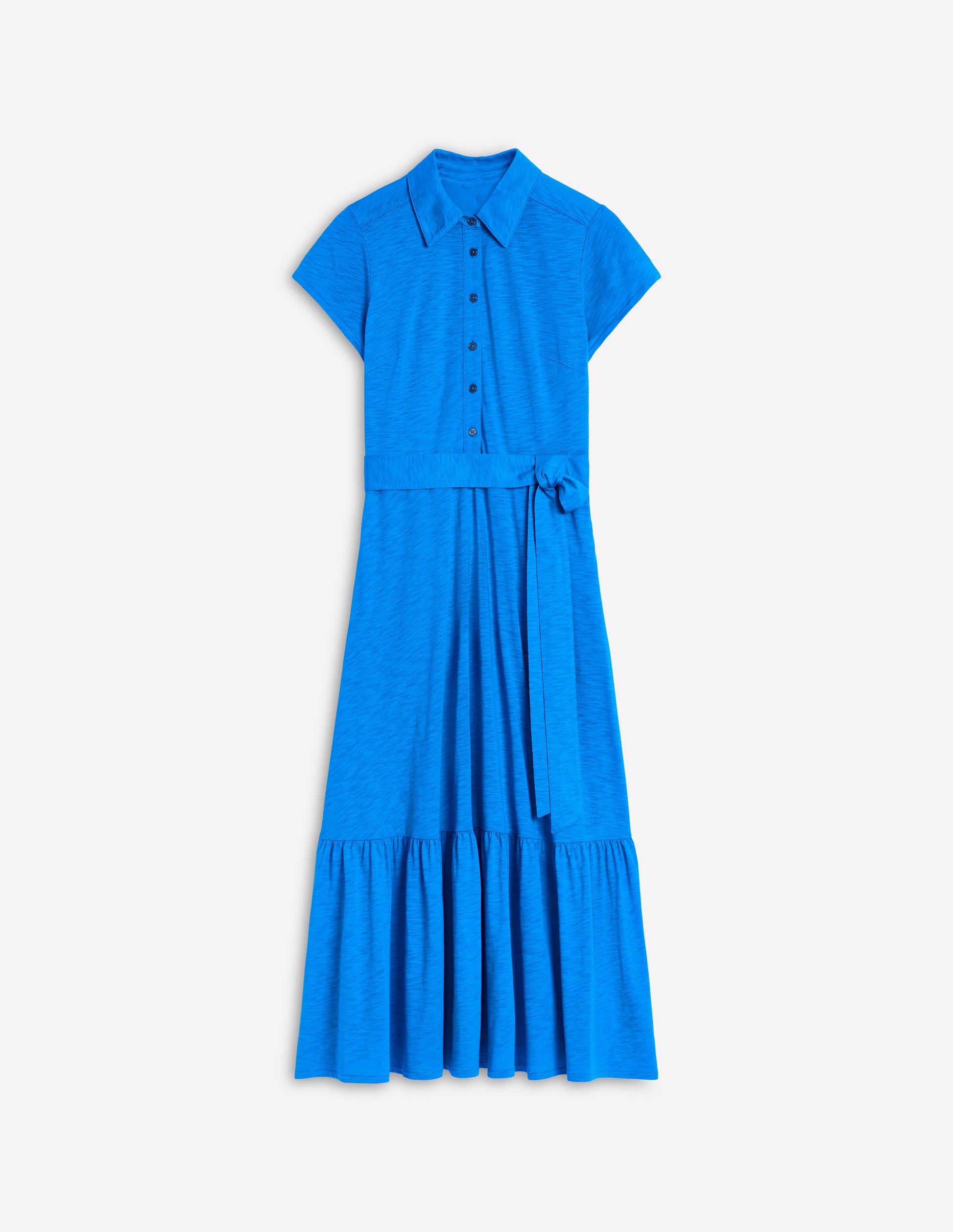 Cressida Jersey Shirt Dress-Gallery Blue-4