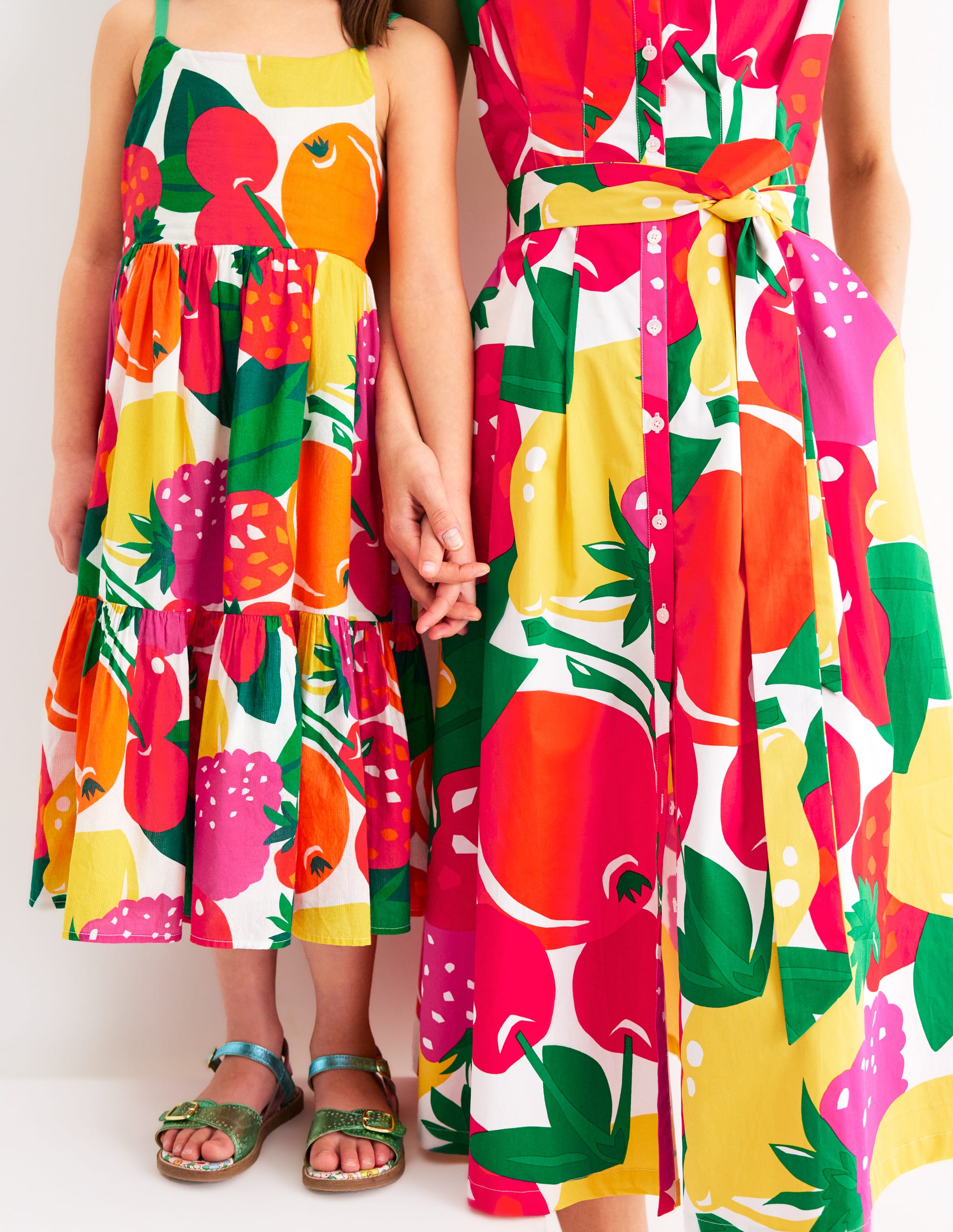Rachel Cotton Midi Shirt Dress-Multi, Summer Fruits - Image 6