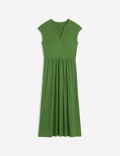 Chloe Jersey Midi Dress-Promenade Green