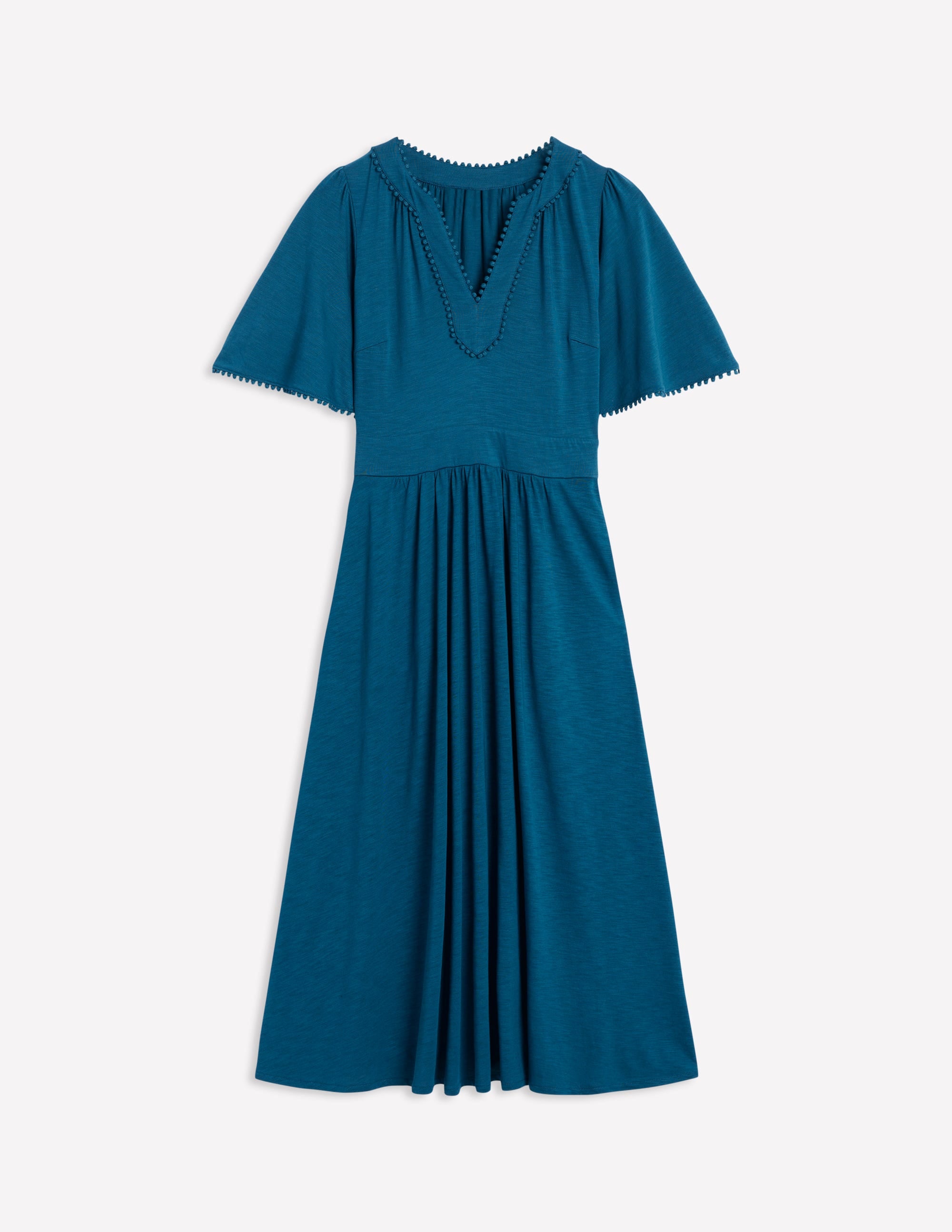 Maddie Trim Jersey Dress-Harbour Blue - Image 6