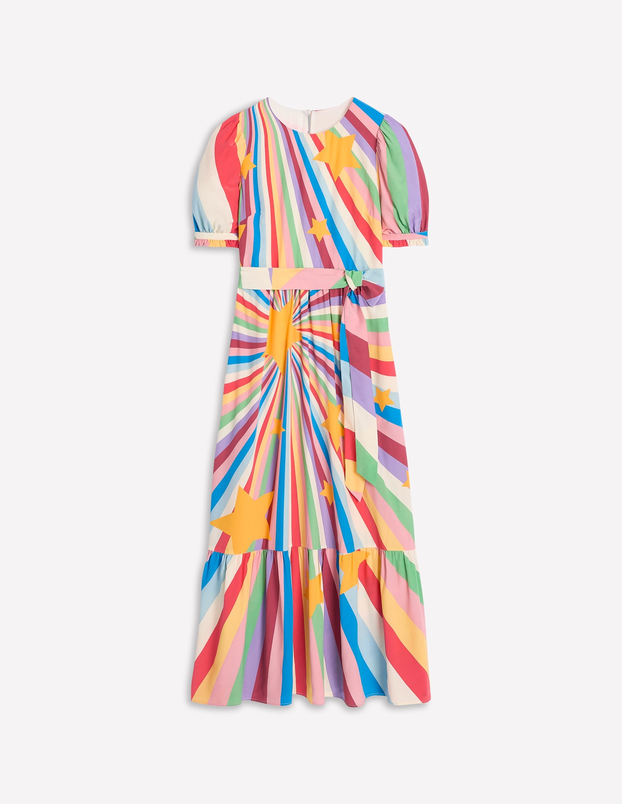Blouson Crew Neck Dress-Multi, Supernova - Image 6