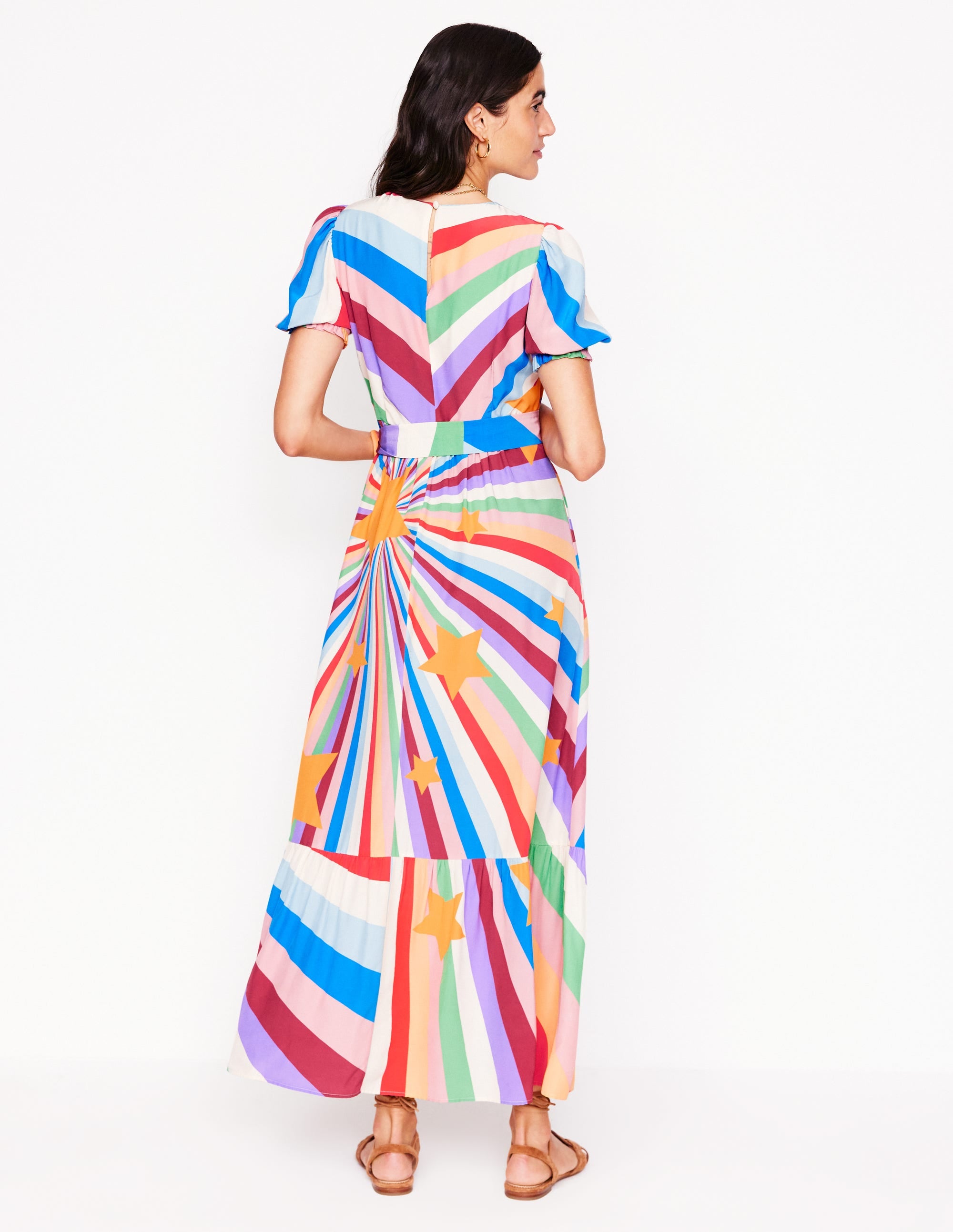 Blouson Crew Neck Dress-Multi, Supernova - Image 4