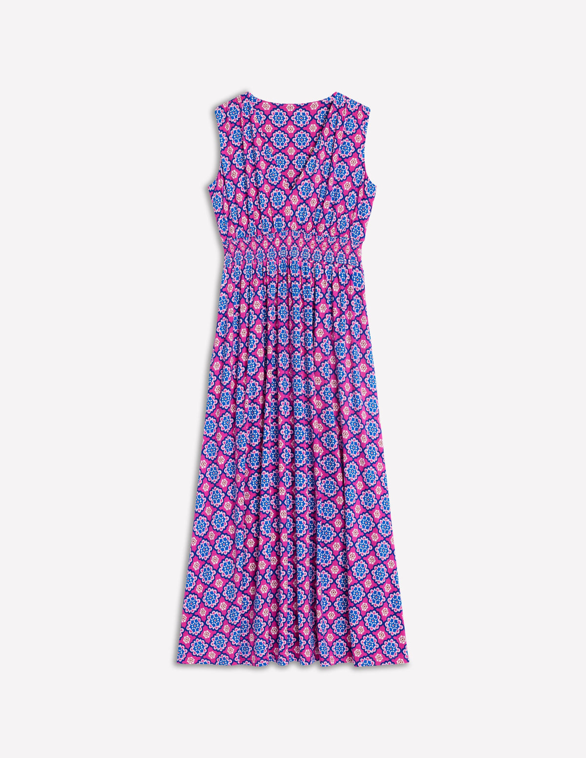 Paloma Jersey Maxi Dress-Cosmos Pink, Bloom Geo - Image 5
