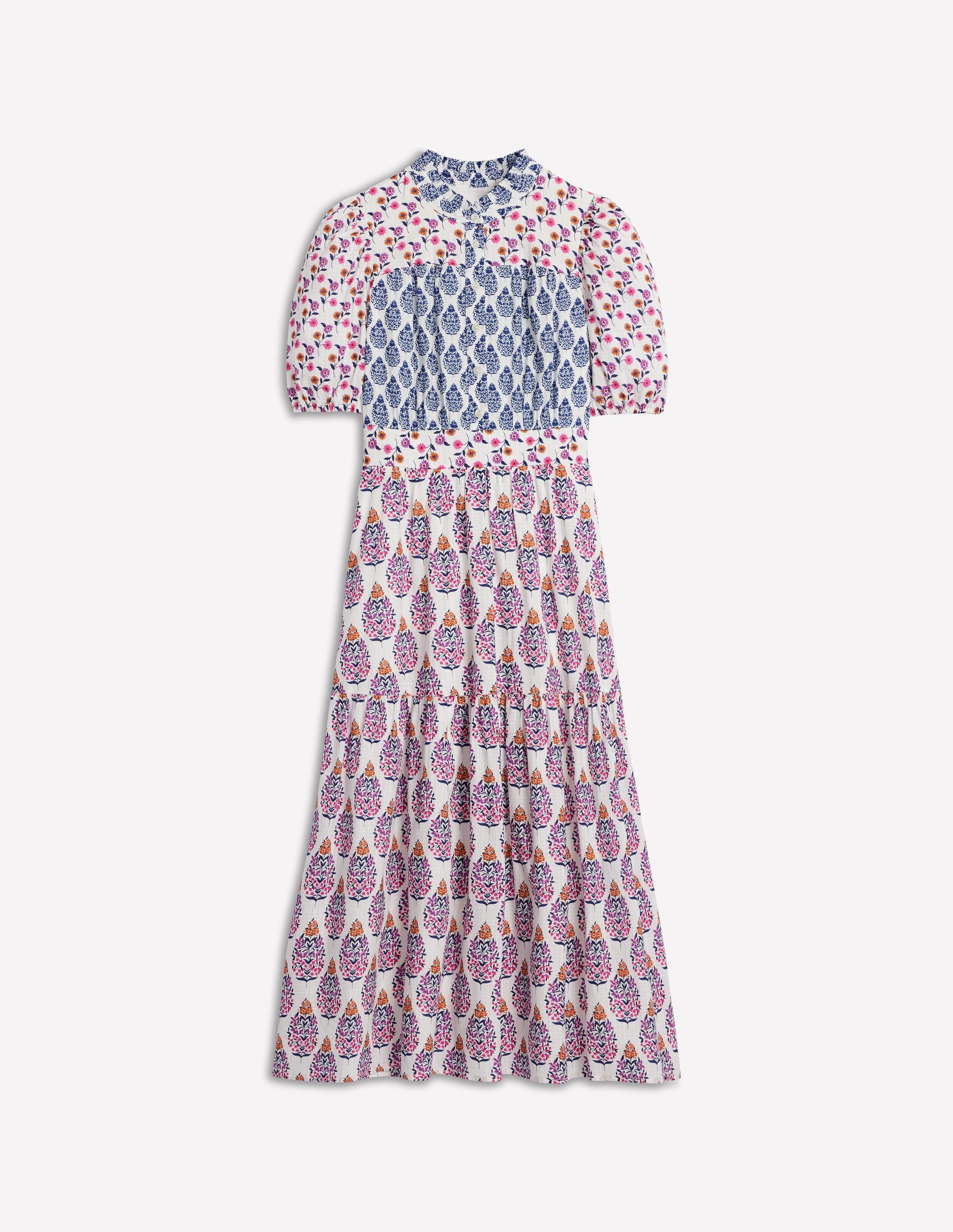 Beatrice Cotton Maxi Dress-Multi, Wildflower Bouquet-8