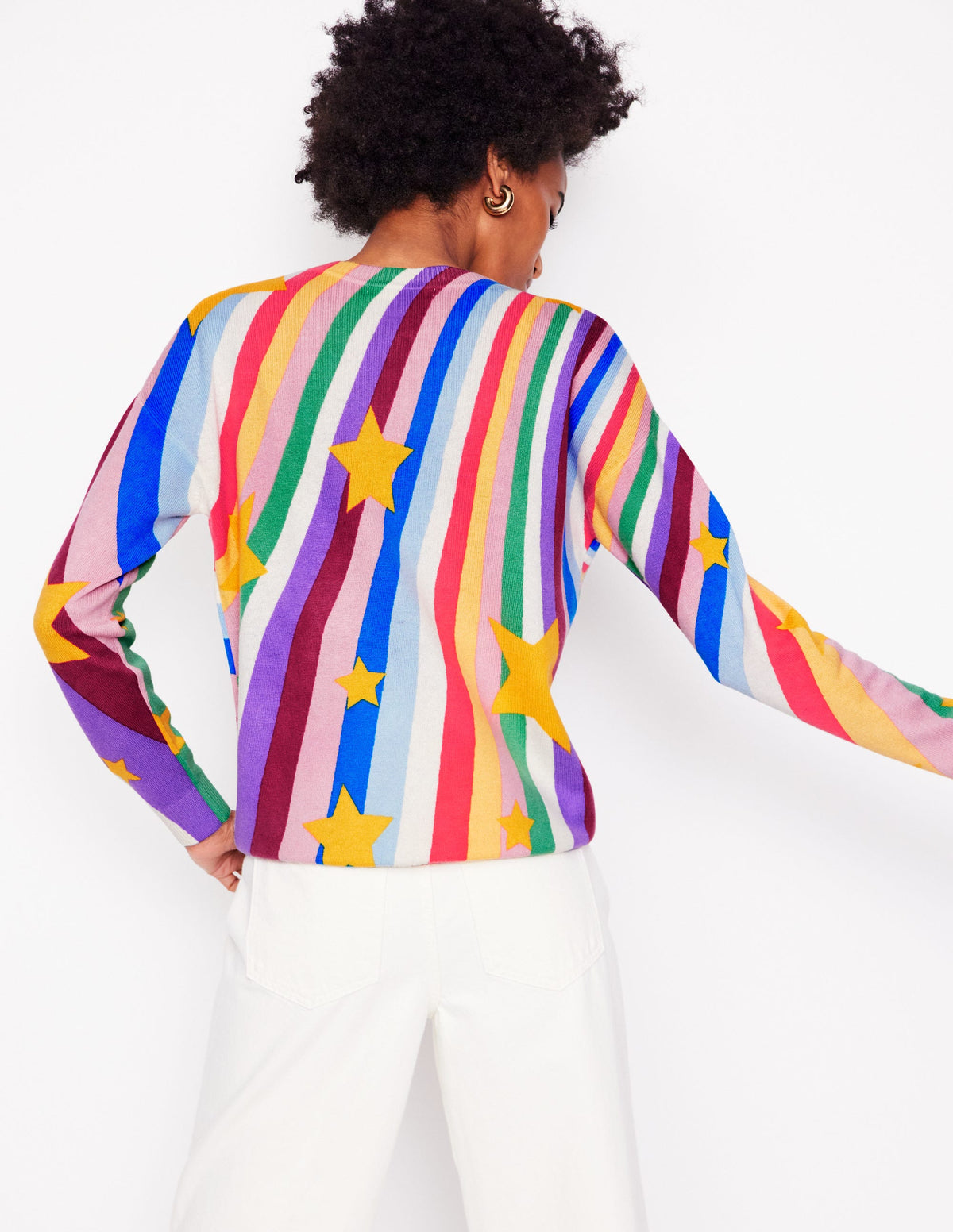 Lydia Cashmere Jumper-Multi, Supernova - Image 3